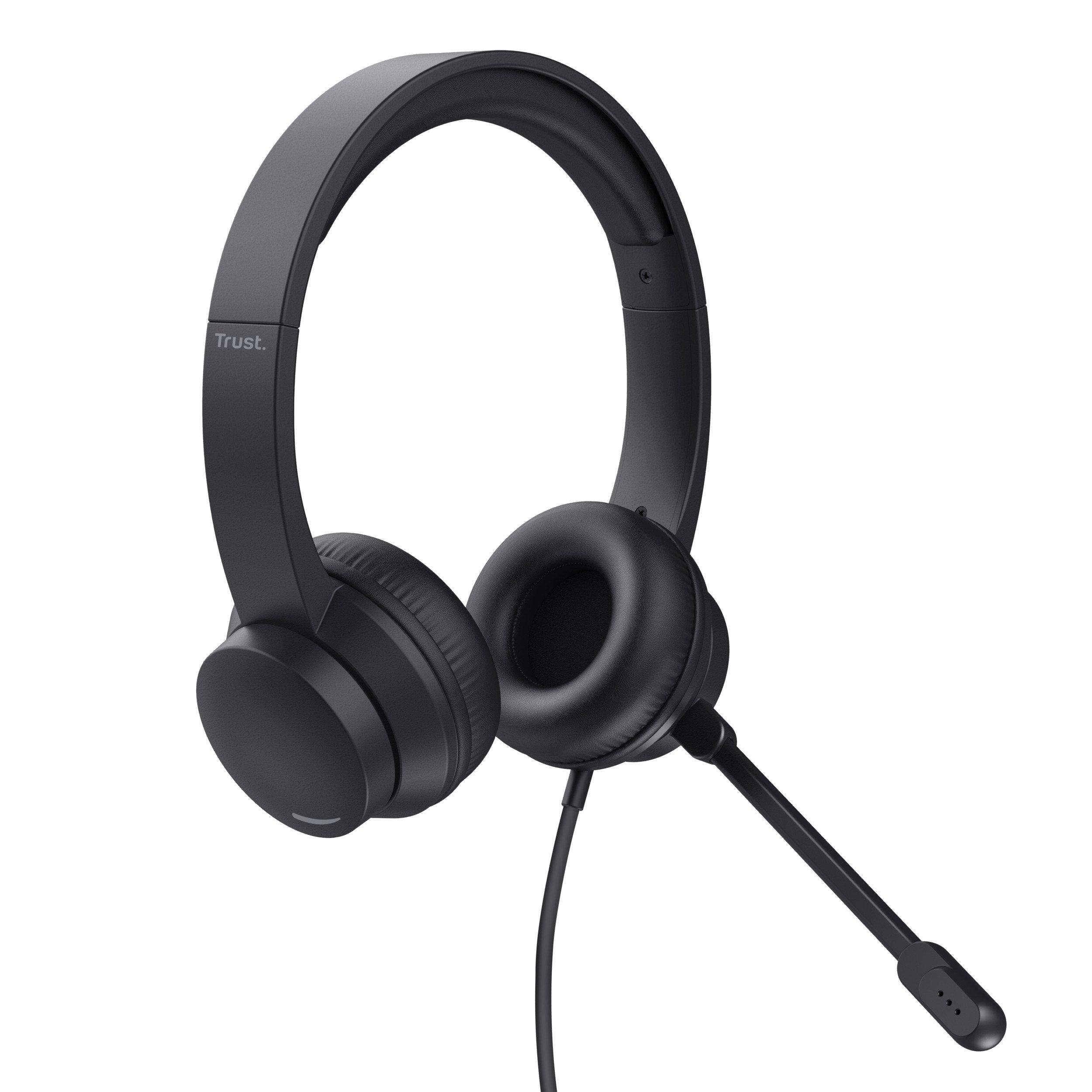 Crna - Trust - Trust Ayda PC headset - Black - 3