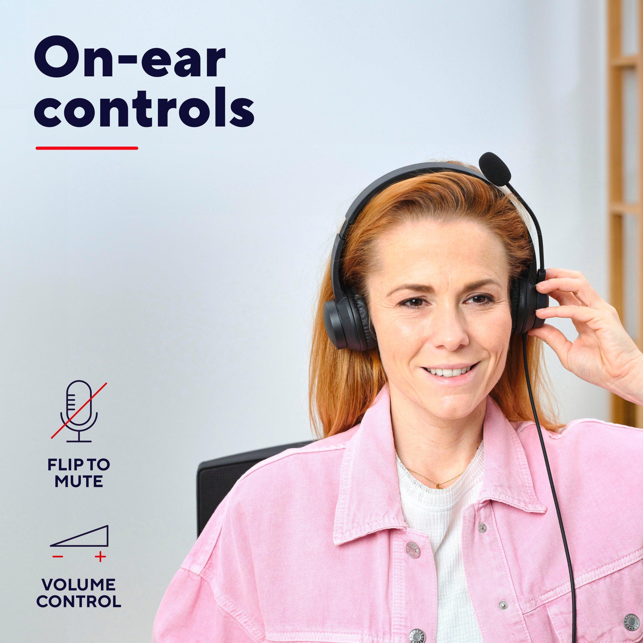 Crna - Trust - Trust Ayda PC headset - Black - 10