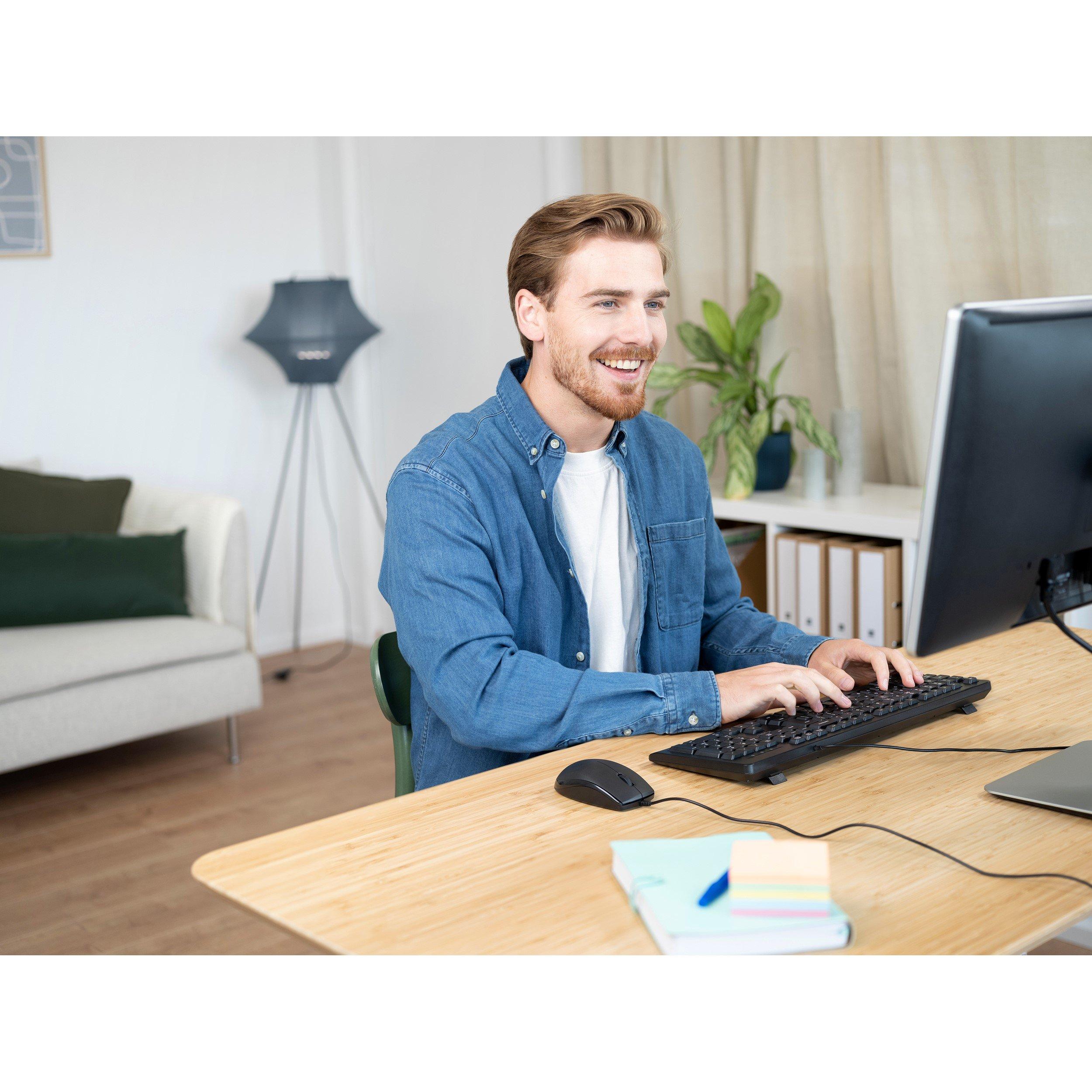 Black - Trust - Primo Wireless Mouse and Keyboard - 11