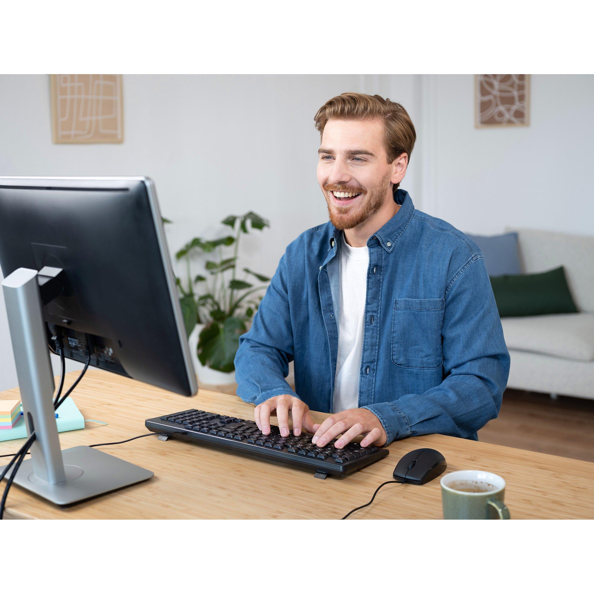 Black - Trust - Primo Wireless Mouse and Keyboard - 12