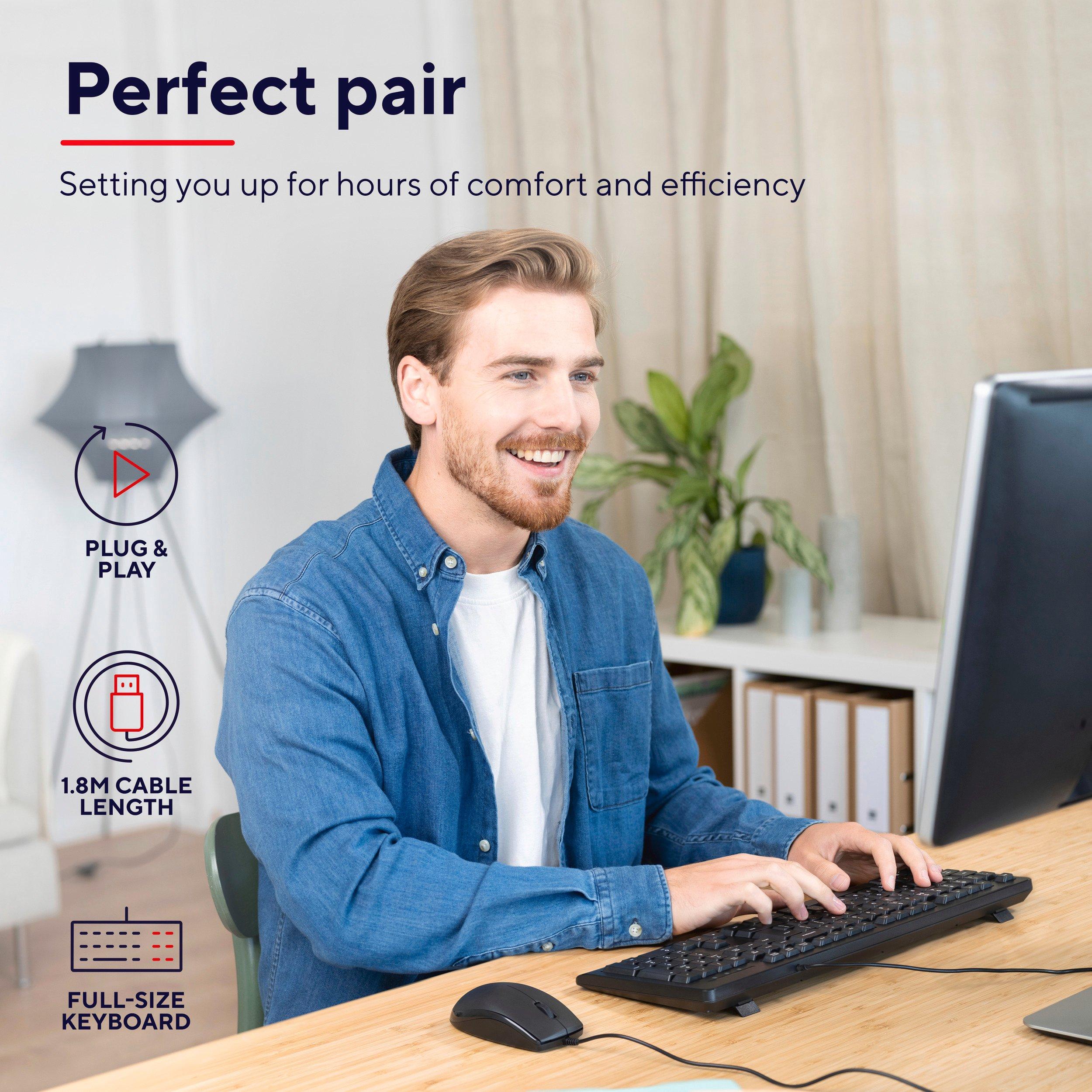 Black - Trust - Primo Wireless Mouse and Keyboard - 5