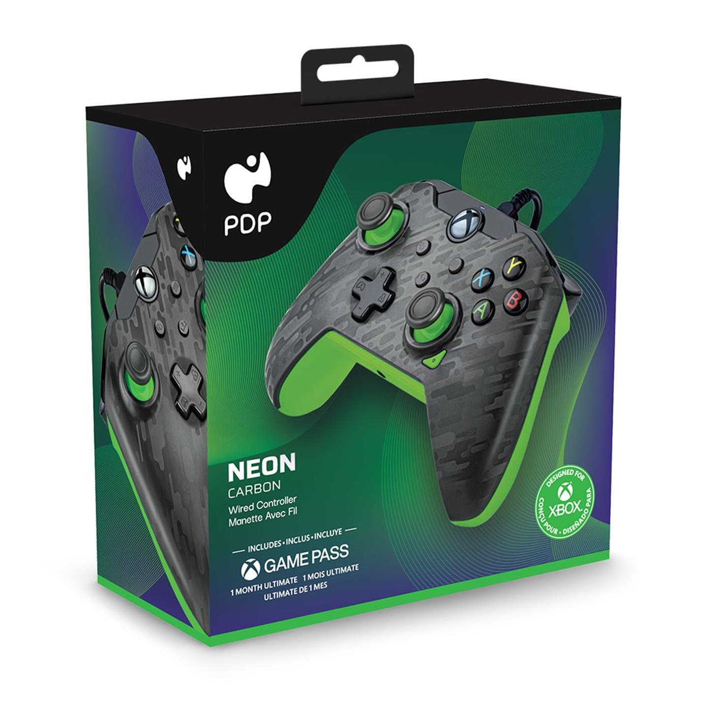 Neon Carbon - PDP - Wired Xbox Controller - Neon Carbon - 2