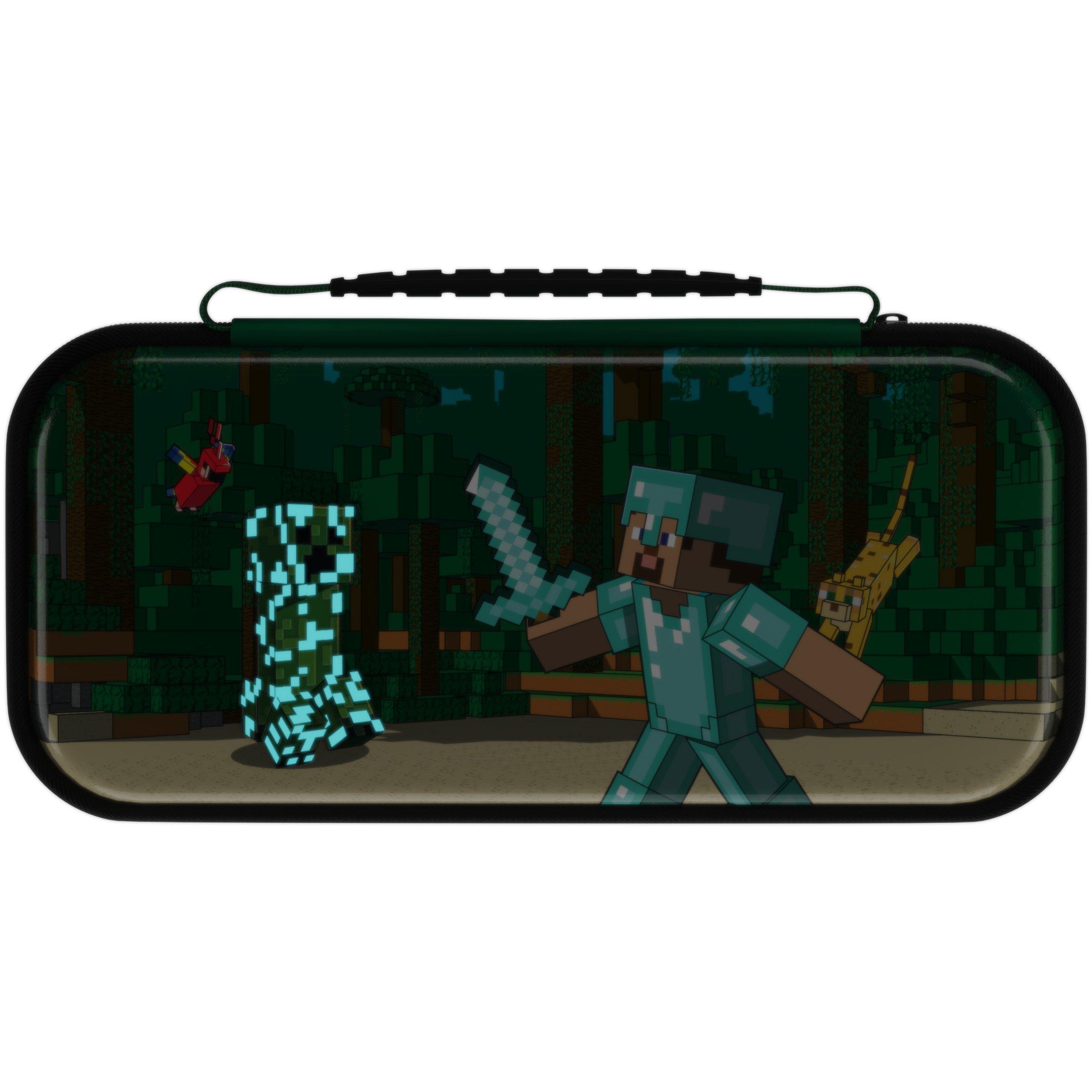 Minecraft - PDP - REALMz™ Nintendo Switch Travel Case Plus GLOW: Minecraft Forest Battle - 3