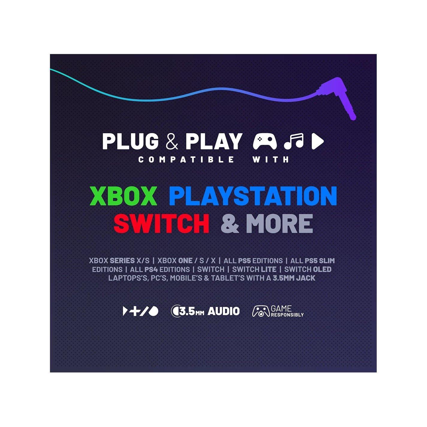 Peach/White - Stealth - C6-100 Burst Gaming Headset PS4 PS5 XBOX Switch & PC - Peach & White - 4