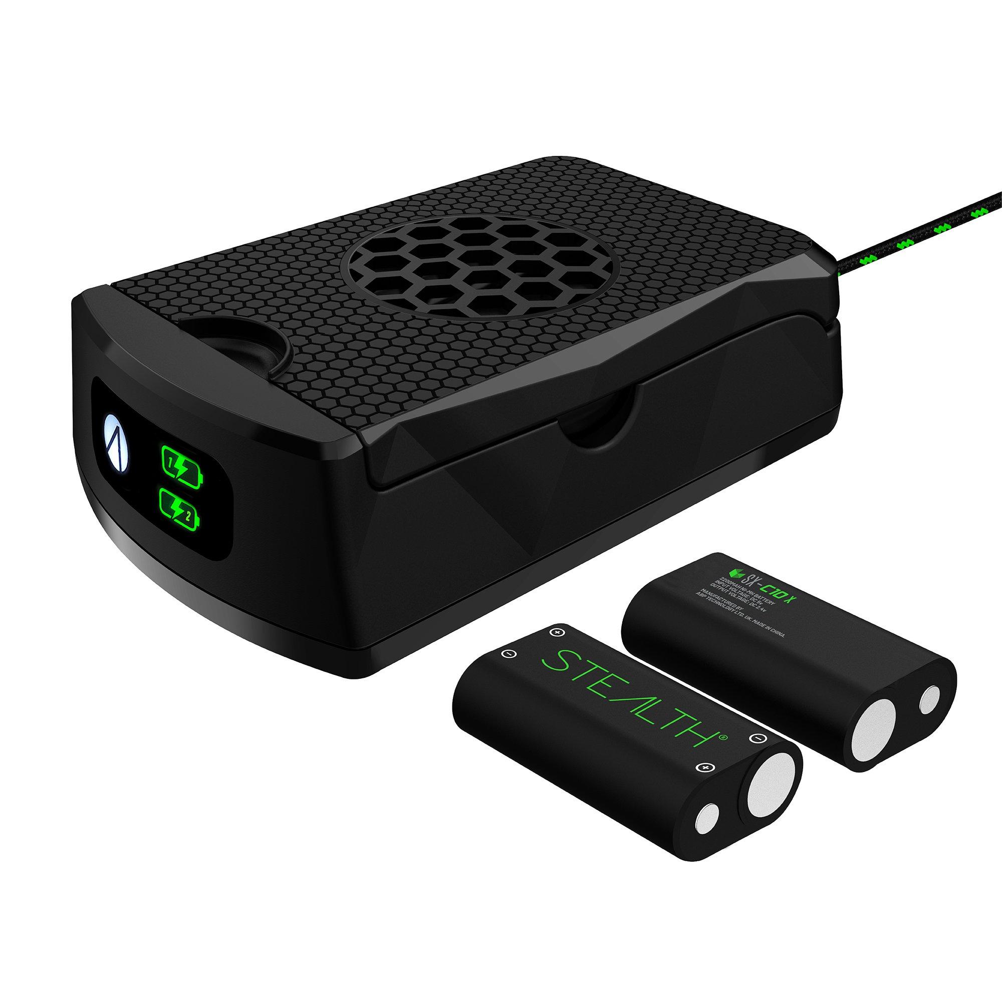 Black - Stealth - Xbox High Capacity Rechargeable Battery Twin Pack - black - 1