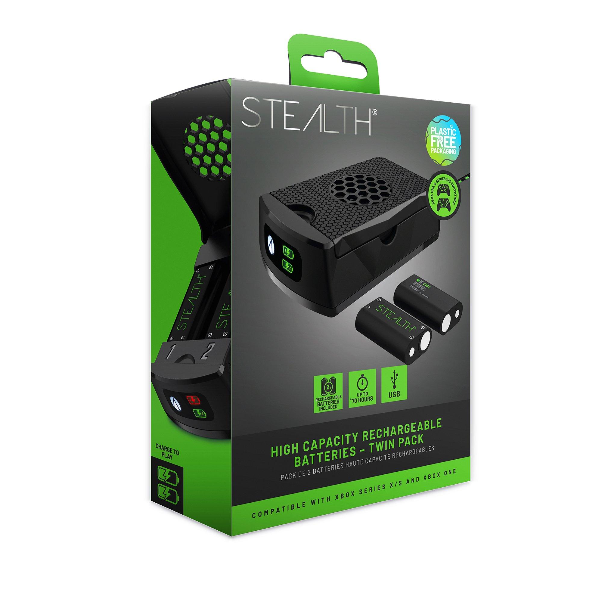 Black - Stealth - Xbox High Capacity Rechargeable Battery Twin Pack - black - 2
