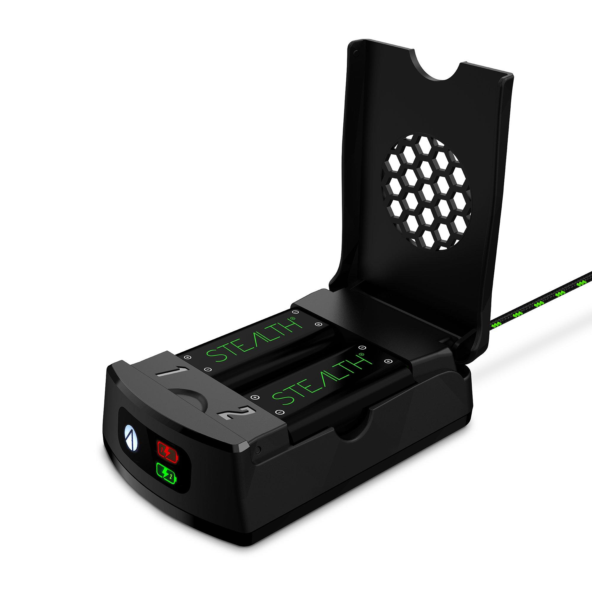 Black - Stealth - Xbox High Capacity Rechargeable Battery Twin Pack - black - 4