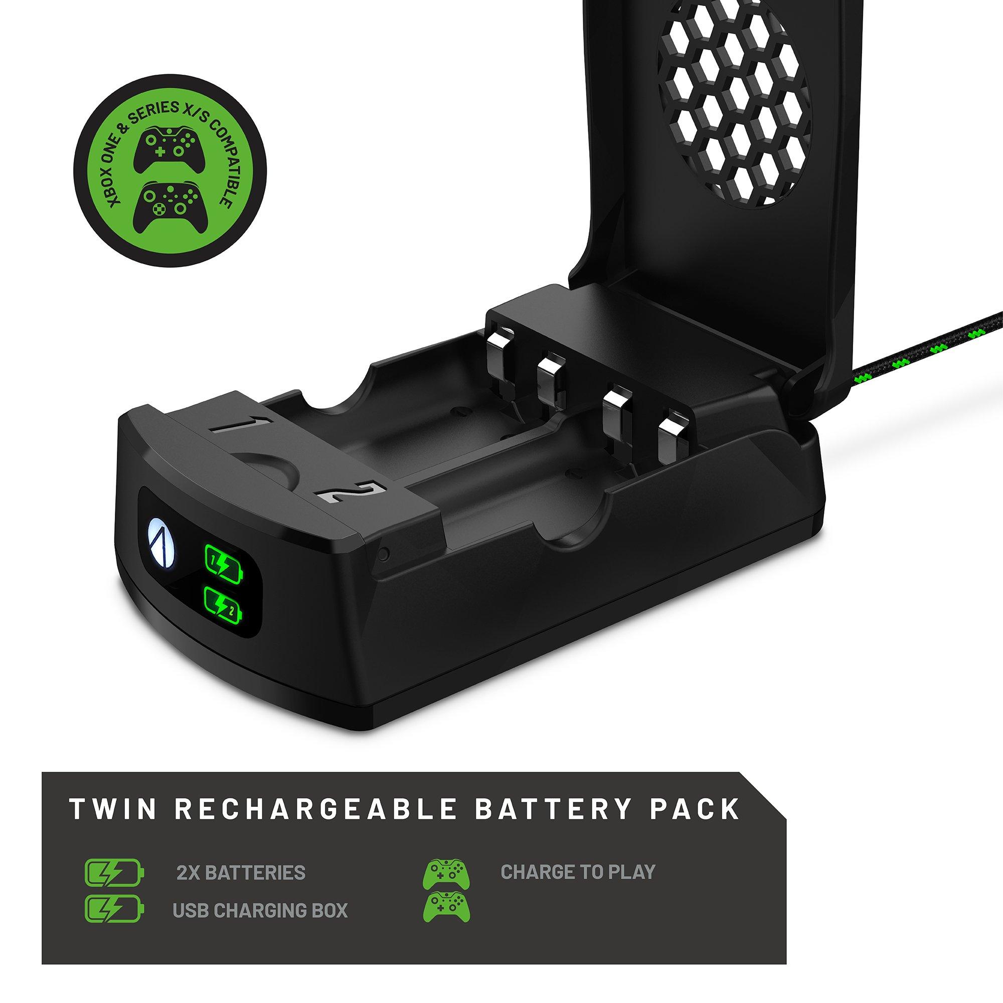 Black - Stealth - Xbox High Capacity Rechargeable Battery Twin Pack - black - 5