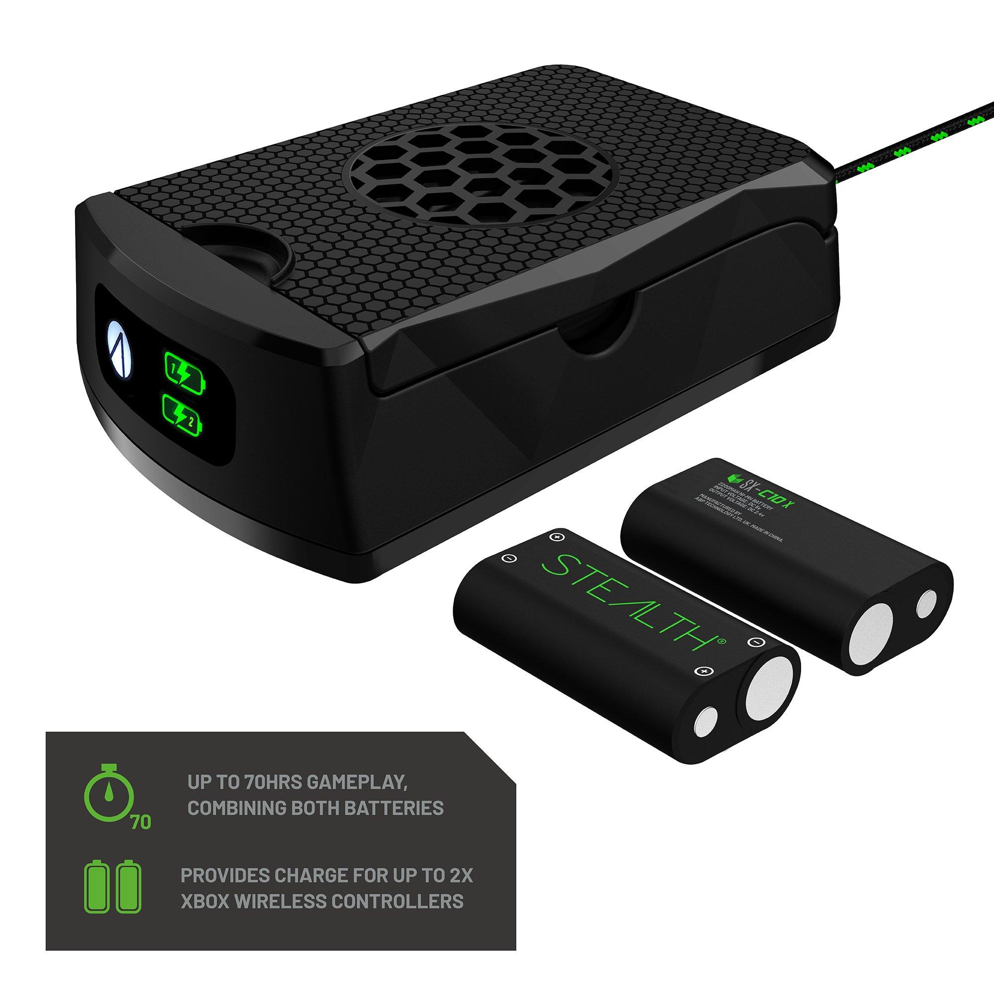 Black - Stealth - Xbox High Capacity Rechargeable Battery Twin Pack - black - 6