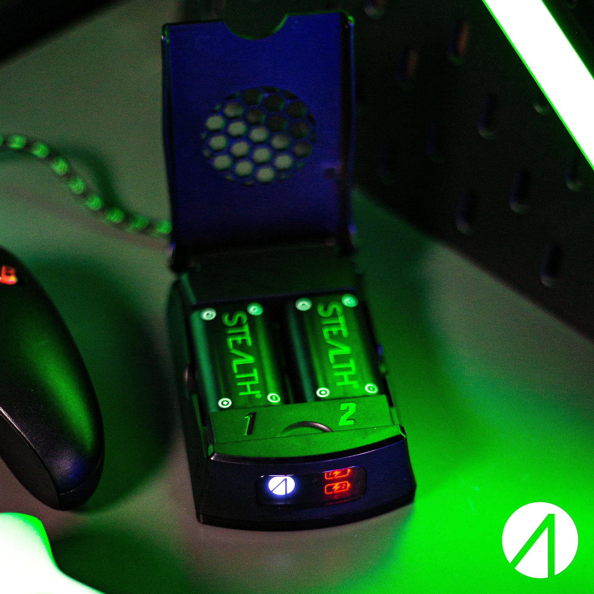 Black - Stealth - Xbox High Capacity Rechargeable Battery Twin Pack - black - 8