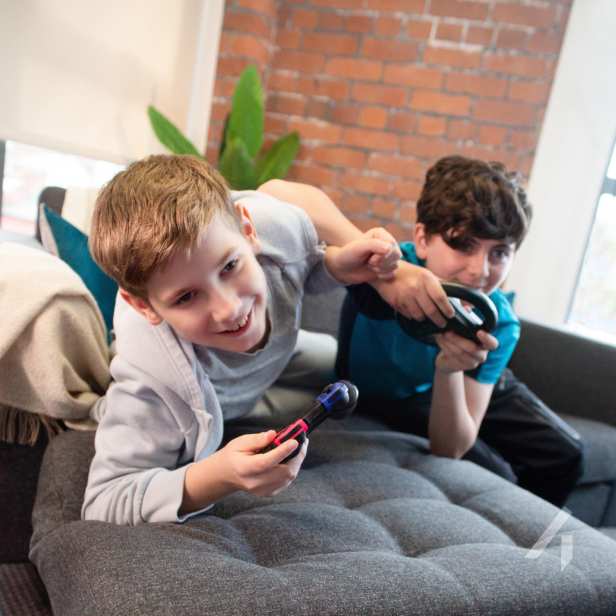 LightUp - Stealth - Light-Up Play & Charge Comfort Controller compatible with Nintendo Switch Joy-Con controllers - 9