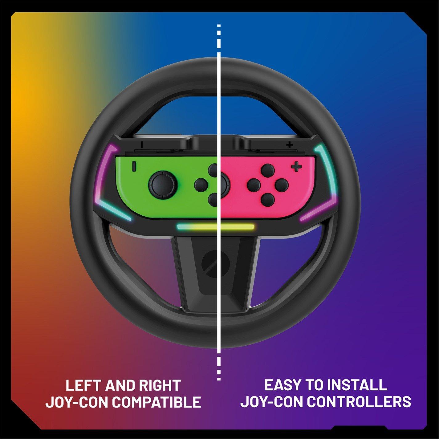 Stealth STEALTH Joy-Con Light-Up Racing Wheel - Nintendo Switch ...