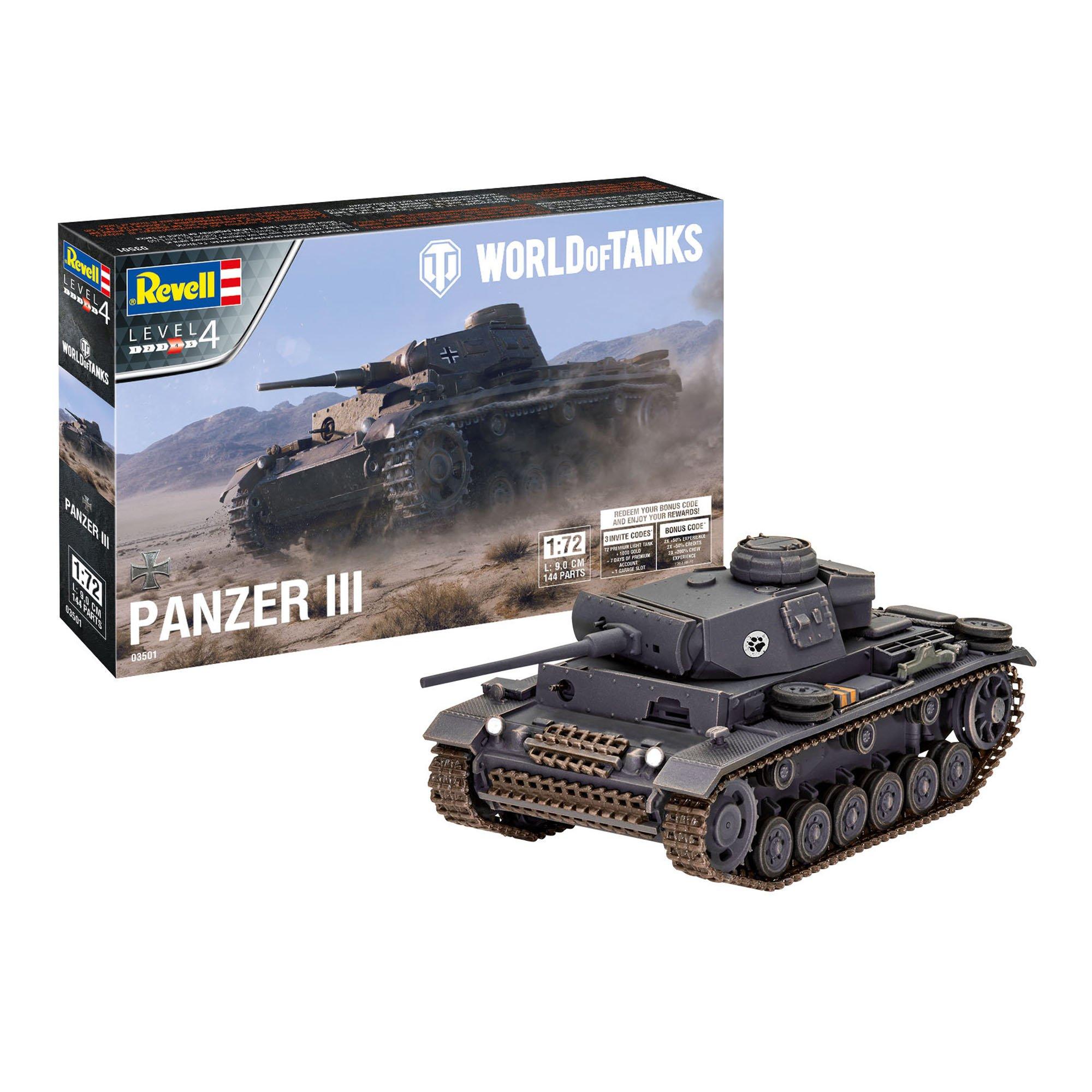 None - Revell - 03501 World of Tanks: Panzer III - 1