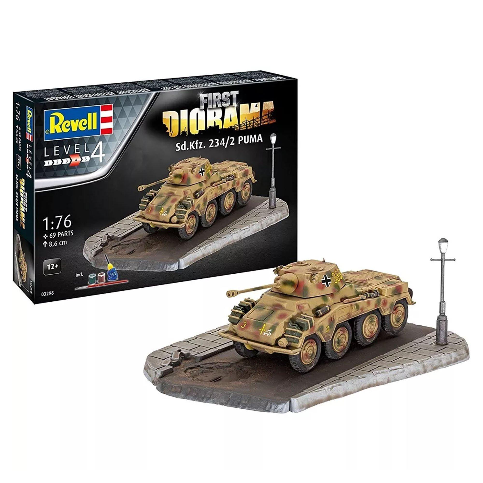 Revell First Diorama Set 1:76 Sd.Kfz. 234/2 Puma