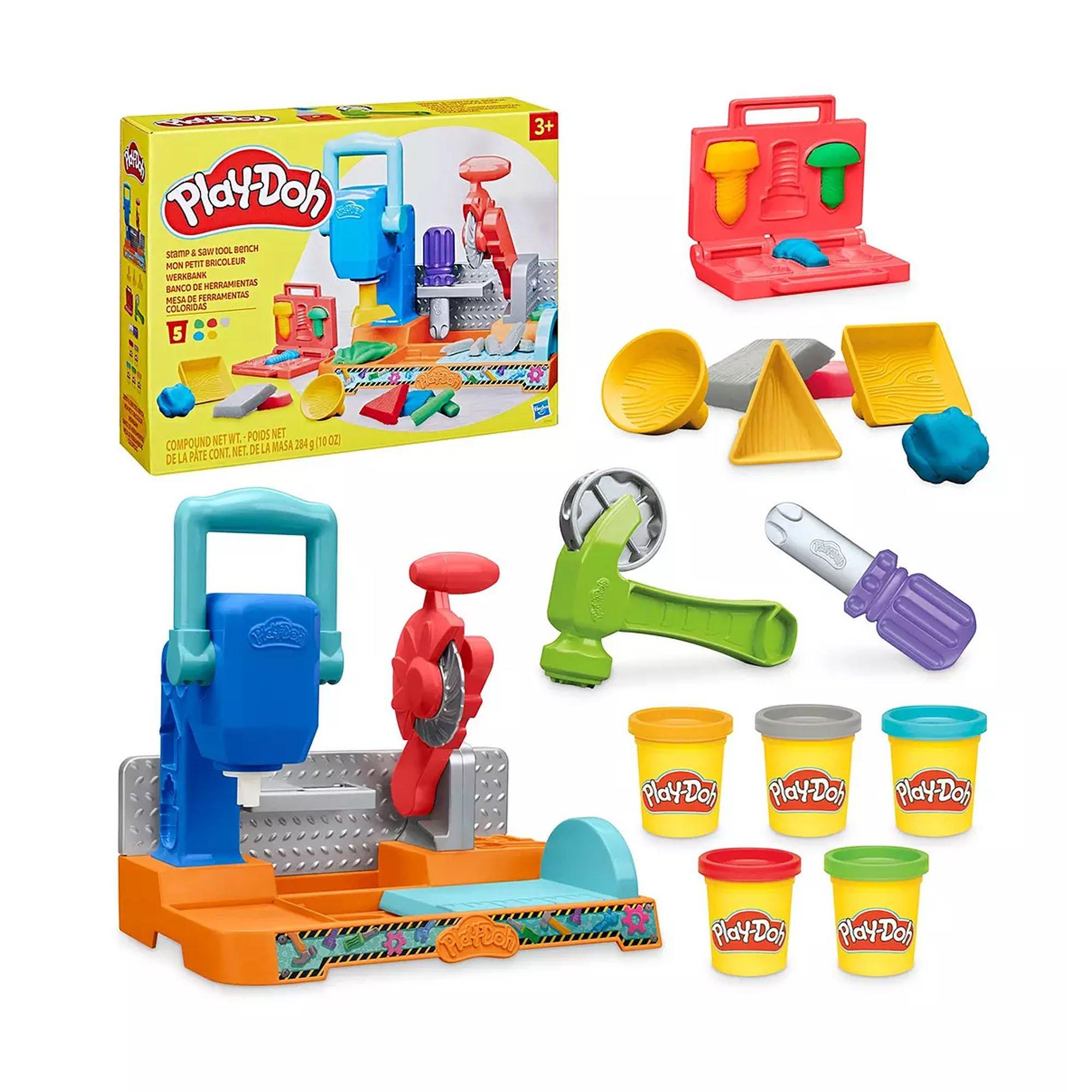 None - Play-Doh - Play Doh Stamp and Saw Tool Bench - 3