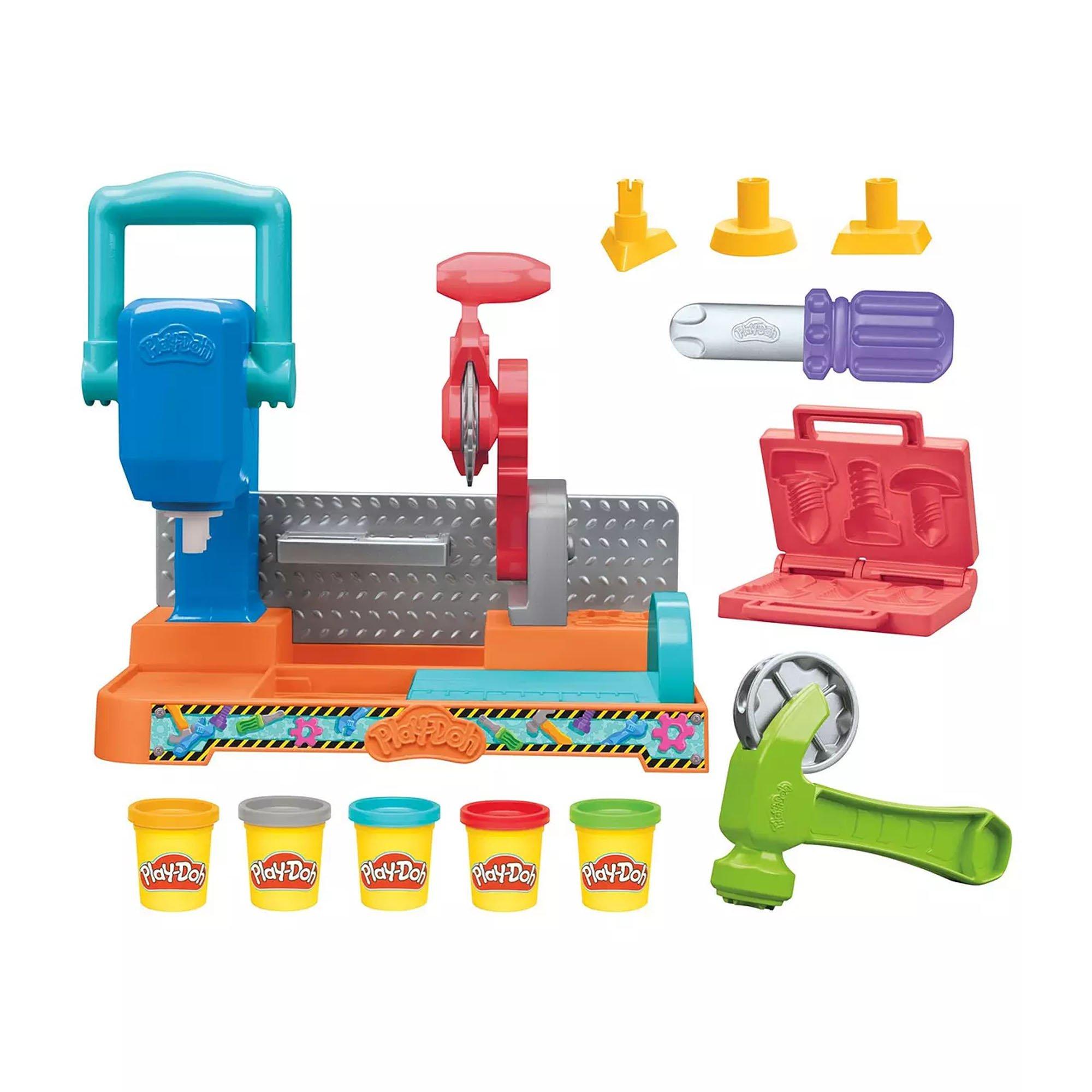None - Play-Doh - Play Doh Stamp and Saw Tool Bench - 4