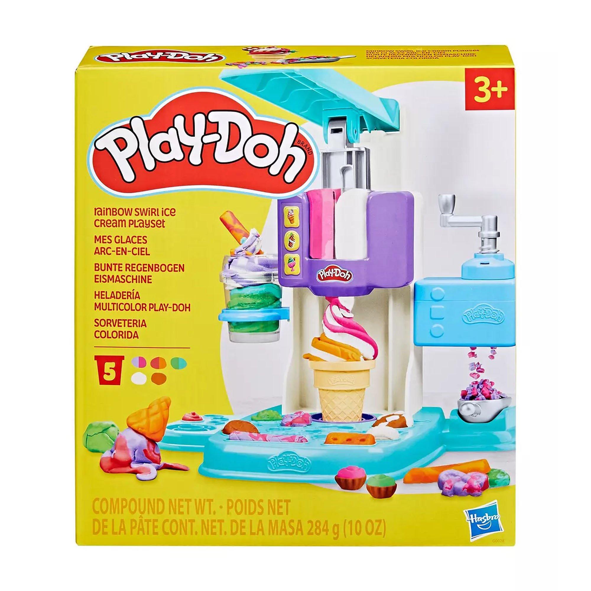 None - Play-Doh - Play Doh Rainbow Swirl Ice Cream Playset - 1