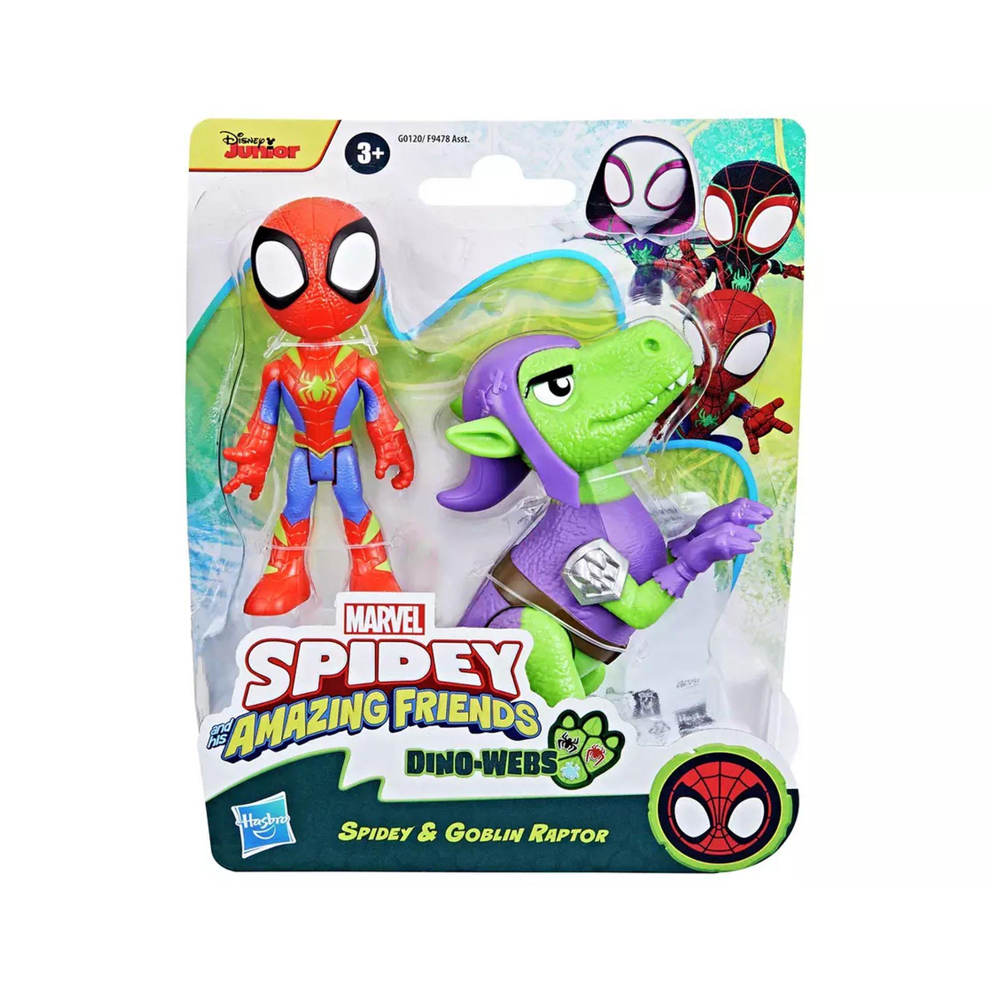 None - Marvel - Spidey and His Amazing Friends Spidey and Dino Webs Figures - 2