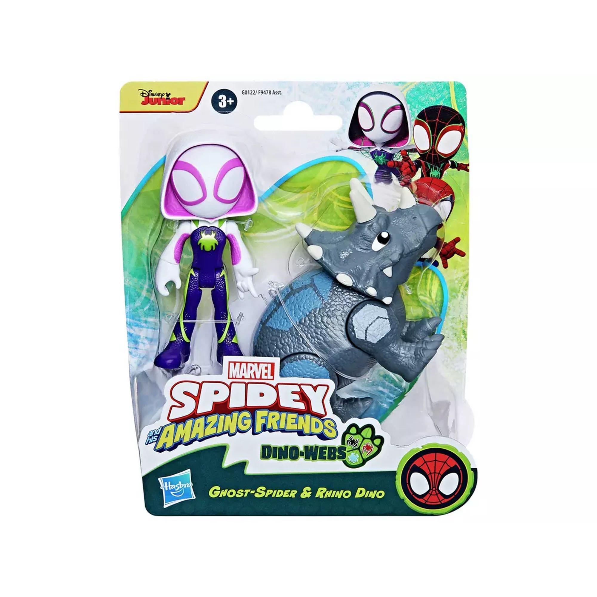 None - Marvel - Spidey and His Amazing Friends Spidey and Dino Webs Figures - 4