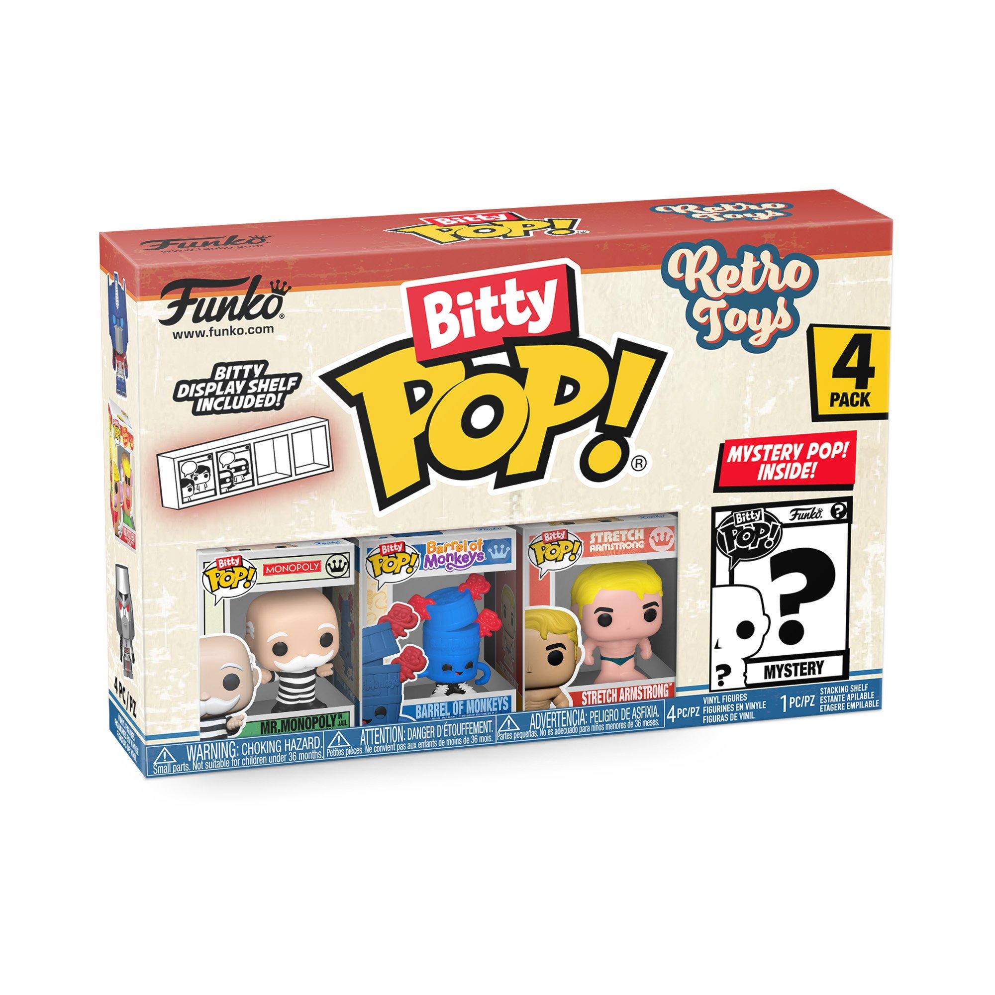 Funko  Bitty Pop: Retro Toys- Mr. Monopoly 4Pk - 