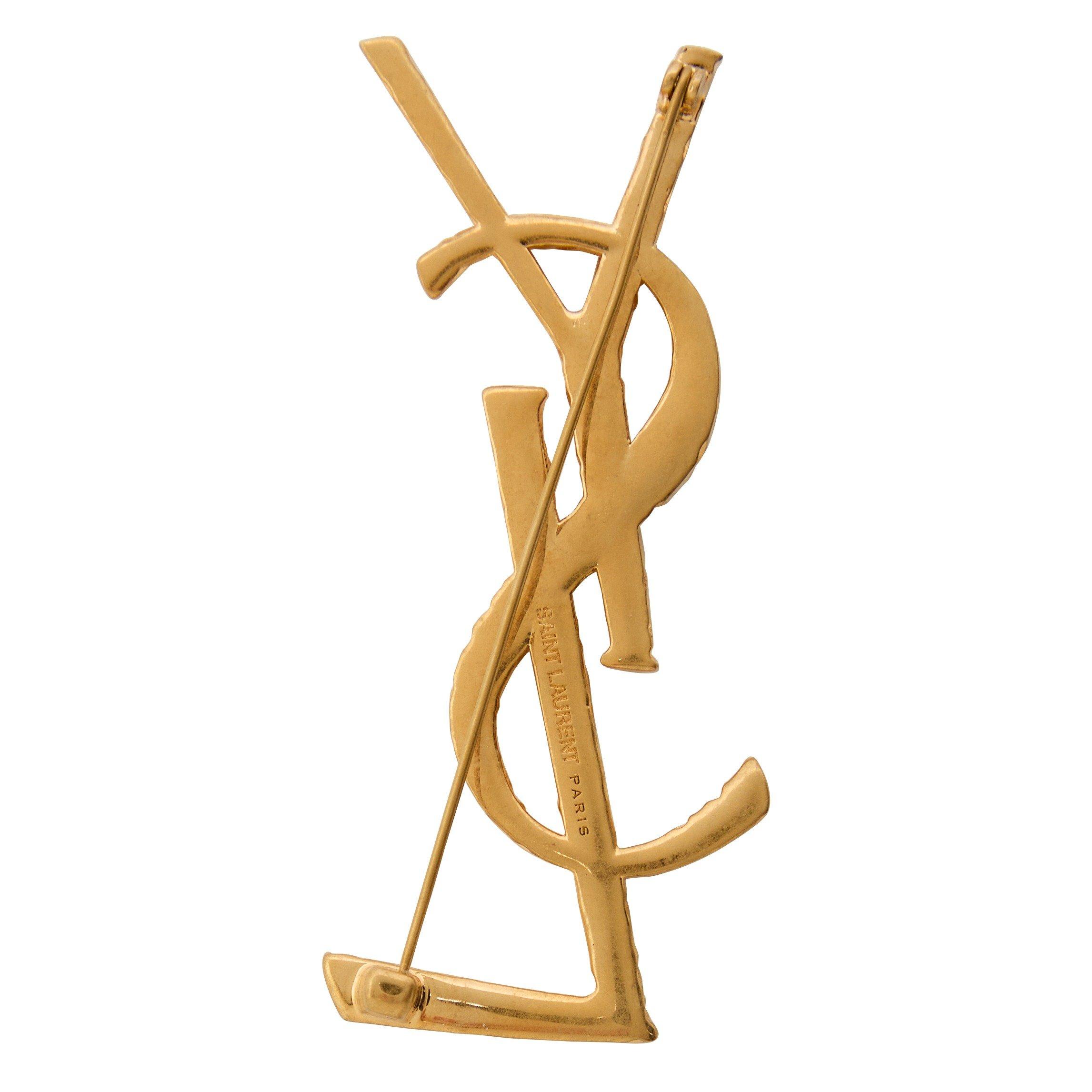 GOLD - Saint Laurent - YSL BROACH TIGREE - 2