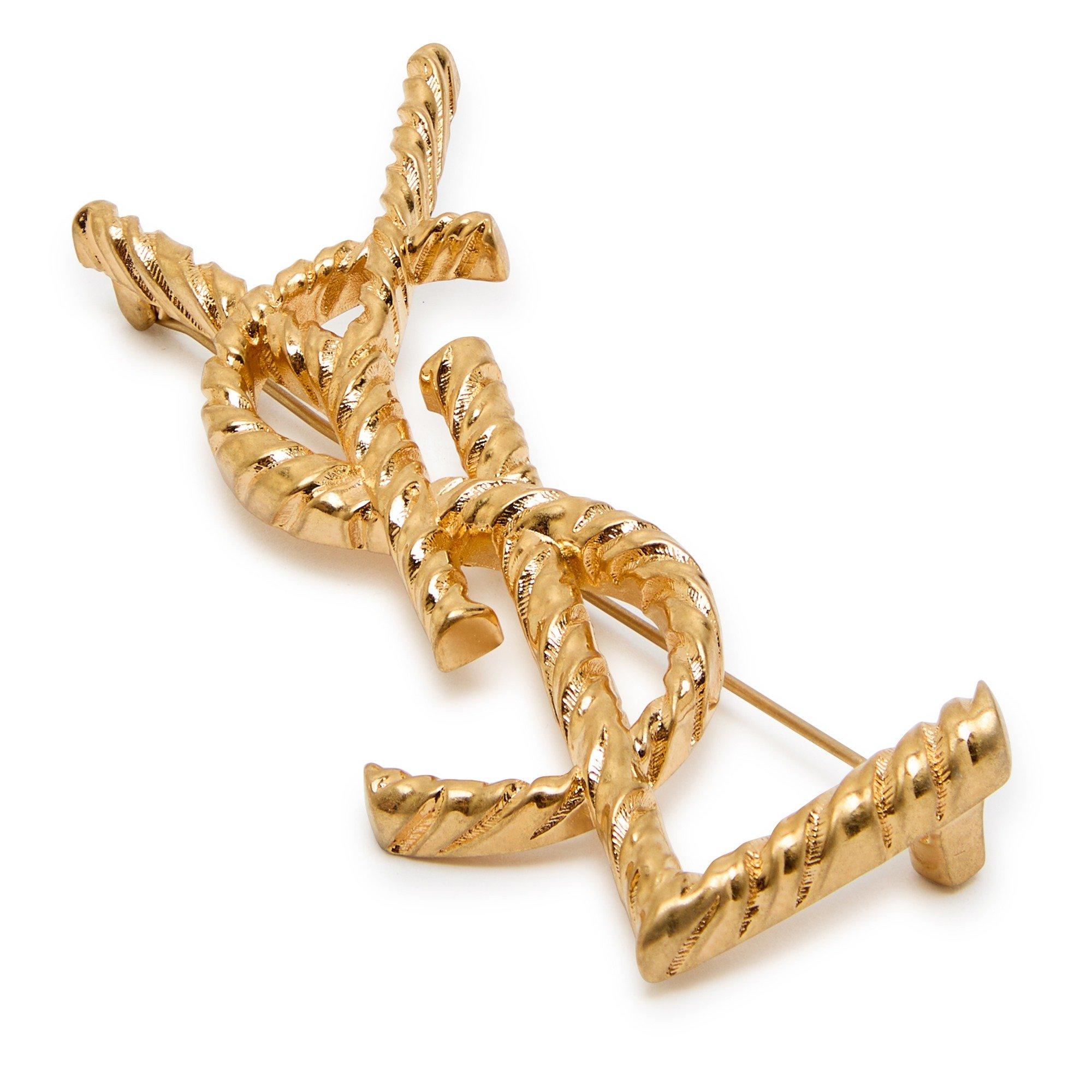 GOLD - Saint Laurent - YSL BROACH TIGREE - 4