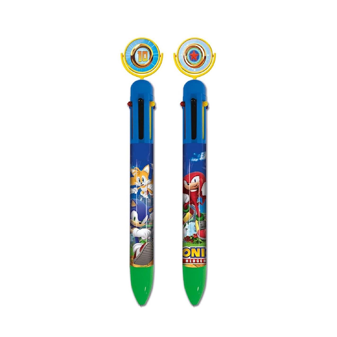 None - Sonic the Hedgehog - Ring Spin Multi Colour Pen - 2