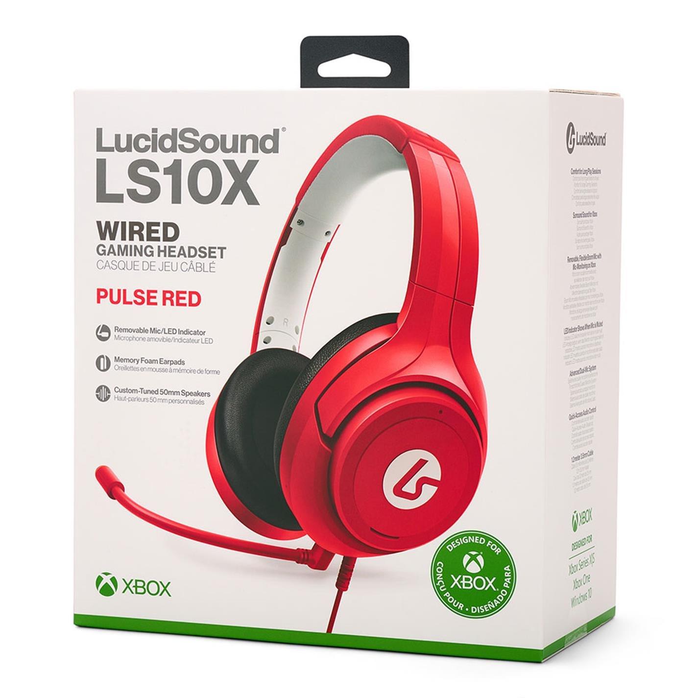 Rood - LucidSound - LS10X Wired Headset for Xbox - Red - 7