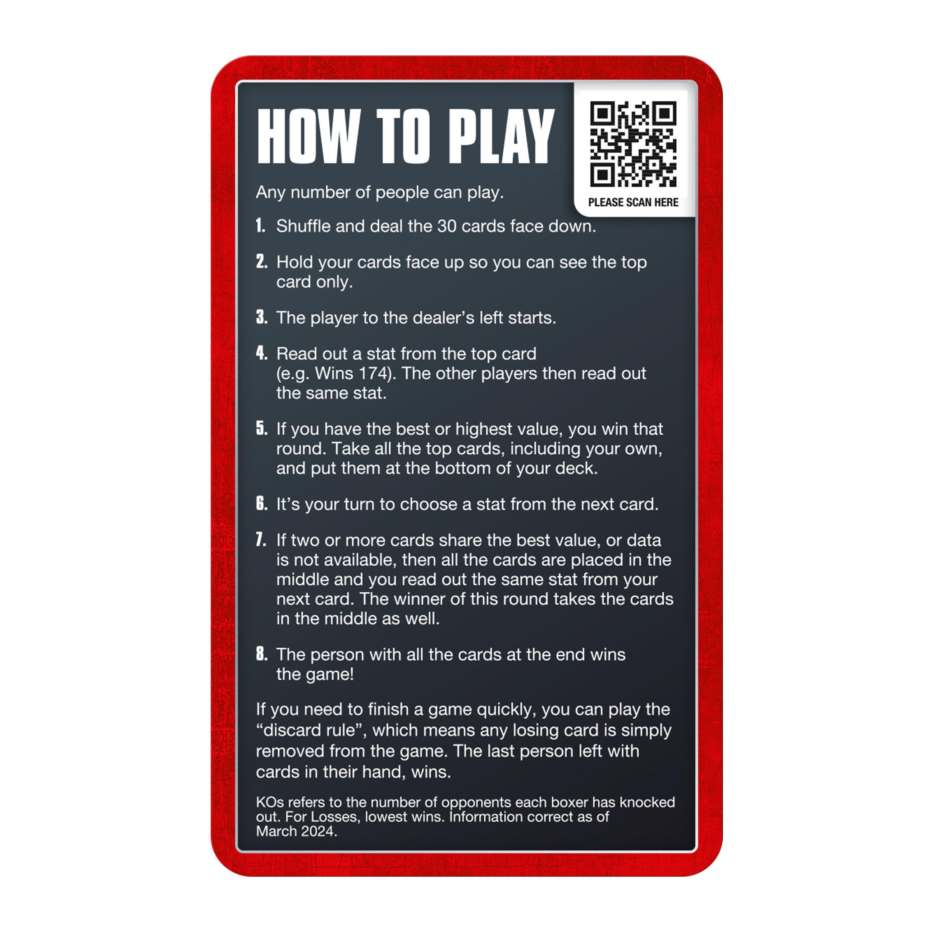 Top Trumps - Top Trumps - Limited Edition Boxing Icons Board Games - 8