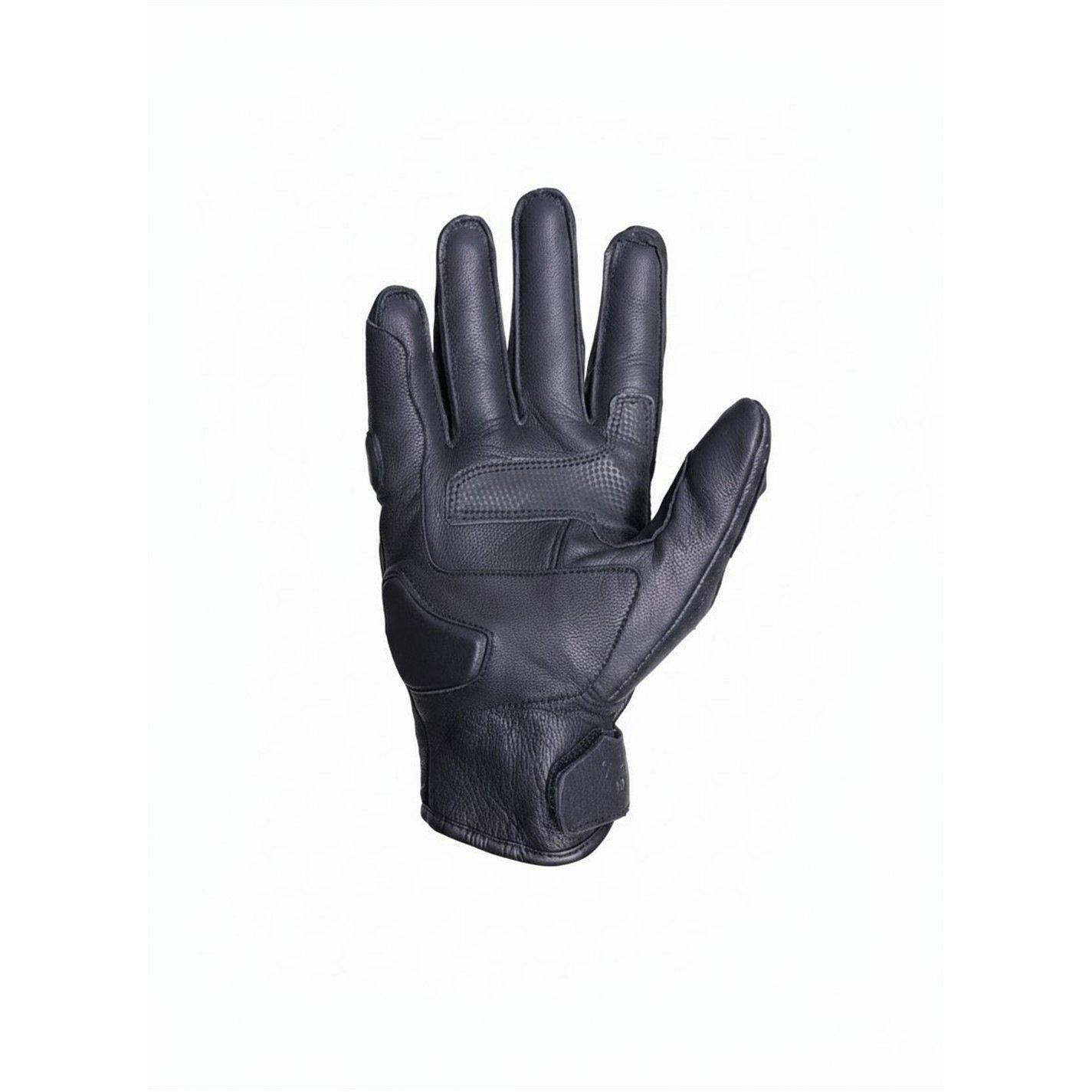Black - No Fear - Leather Motorcycle Glove - 3