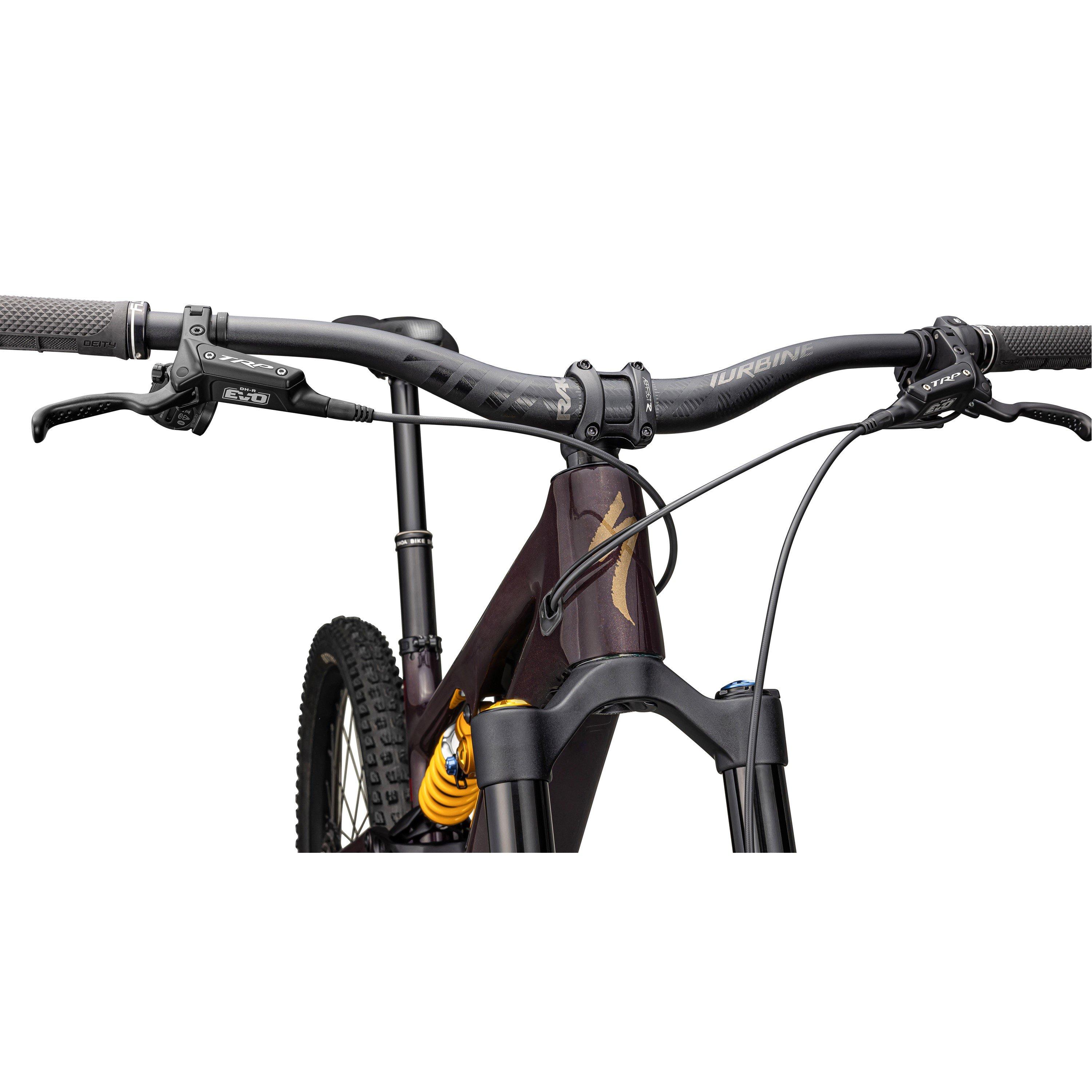 Maroon Gold - Specialized - Levo SL 2 Ohlins Coil Electric Mountain Bike - 4