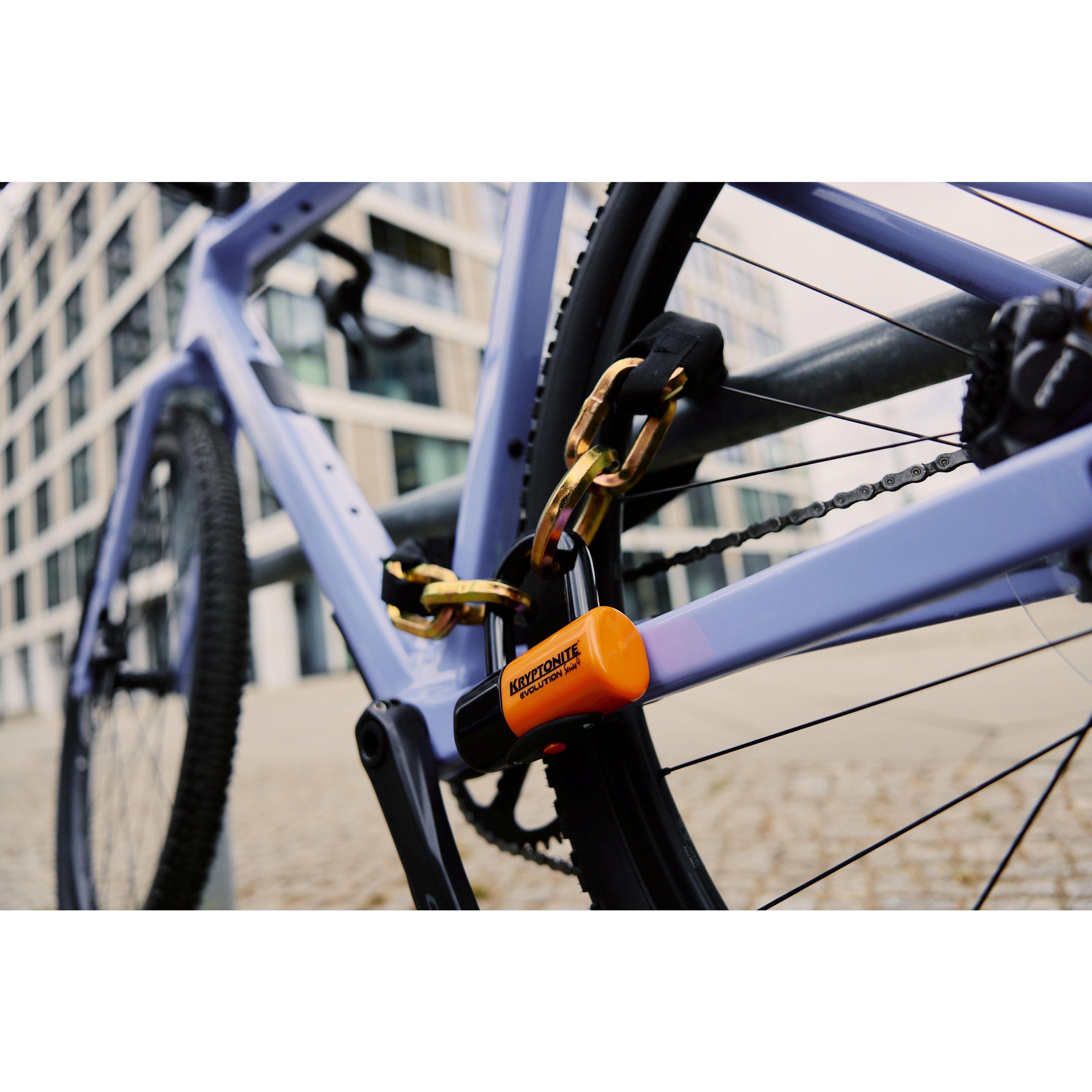 Black - Kryptonite - New York Chain (12mm / 100cm) - with Evo Series 4 14mm Disc Lock Sold Secure Gold - 4