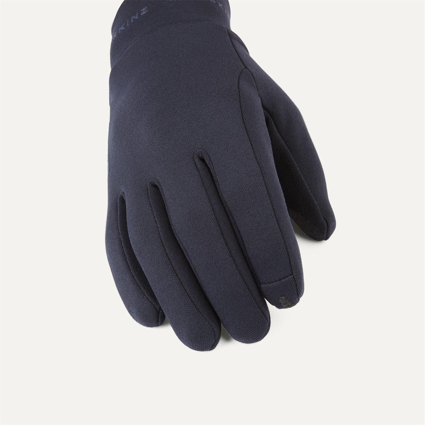 Marineblå - Sealskinz - Water Repellent Nano Fleece Cycling Gloves - 2