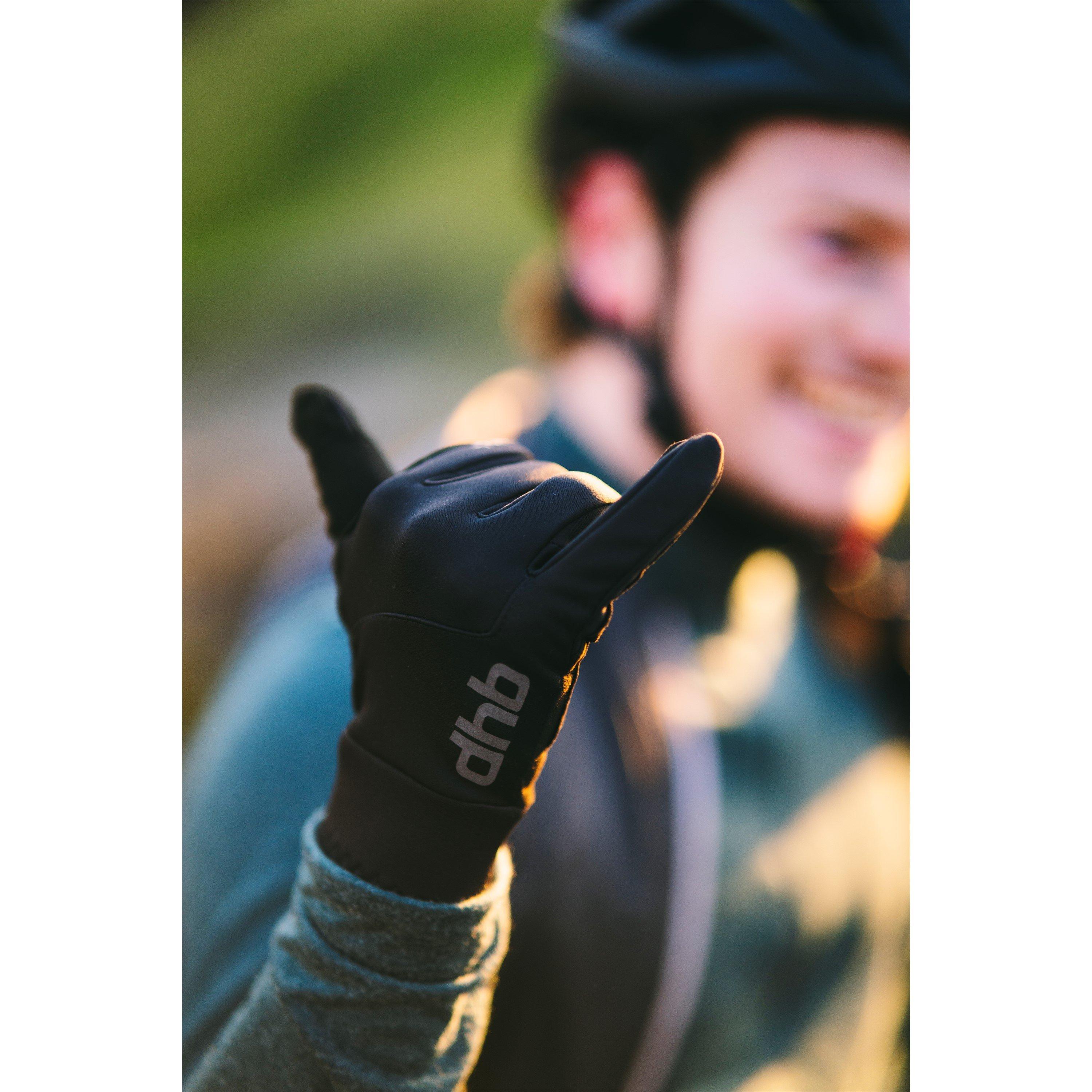 Black - Dhb - Windproof Cycling Gloves - 7