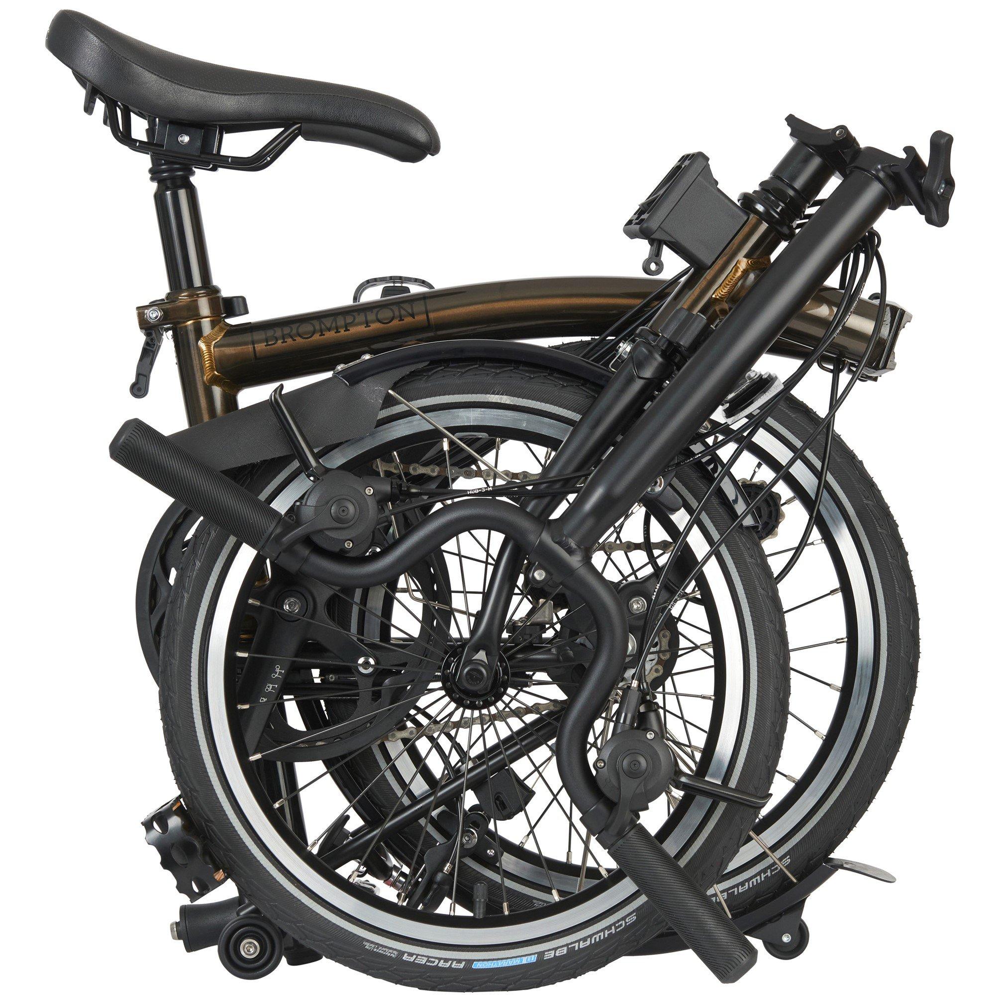 Black Lacquer - Brompton - C Line 6-speed - High Handlebar - Folding Bike - 3