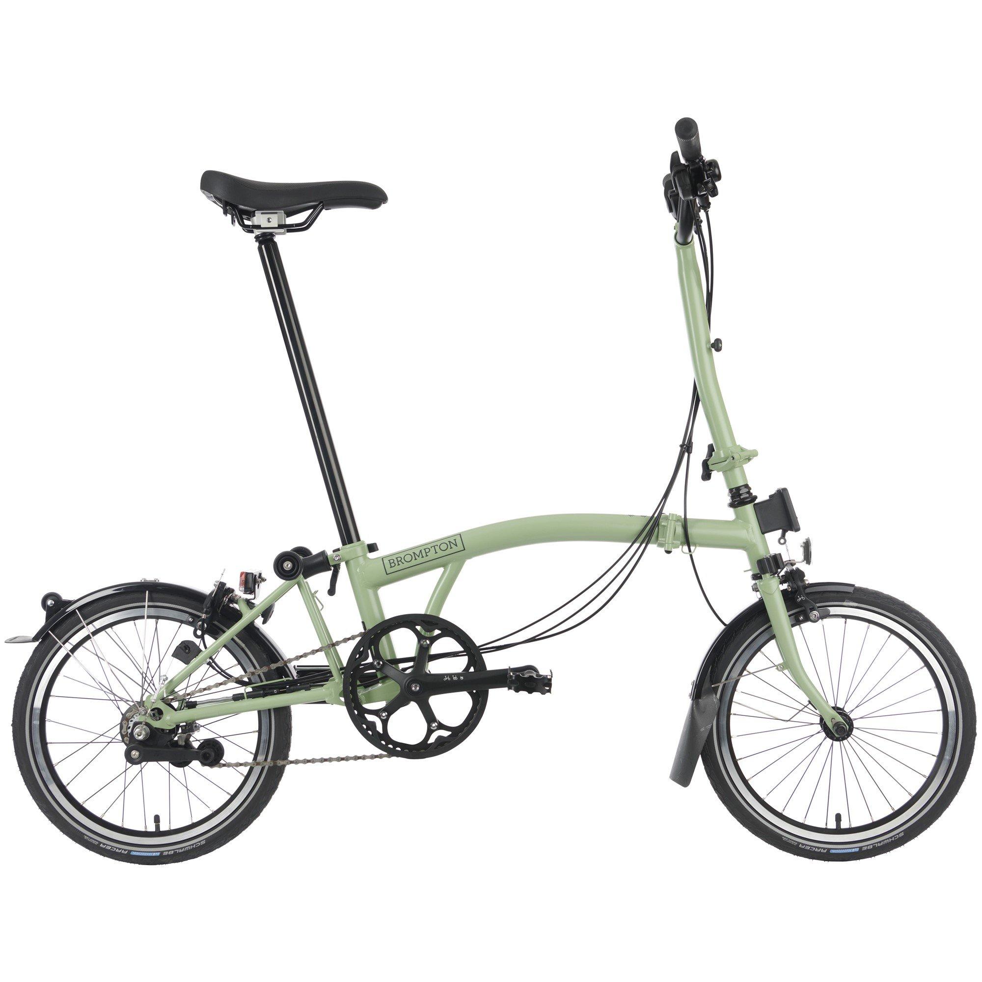 Matcha Green - Brompton - C Line 6-speed - High Handlebar - Folding Bike - 1