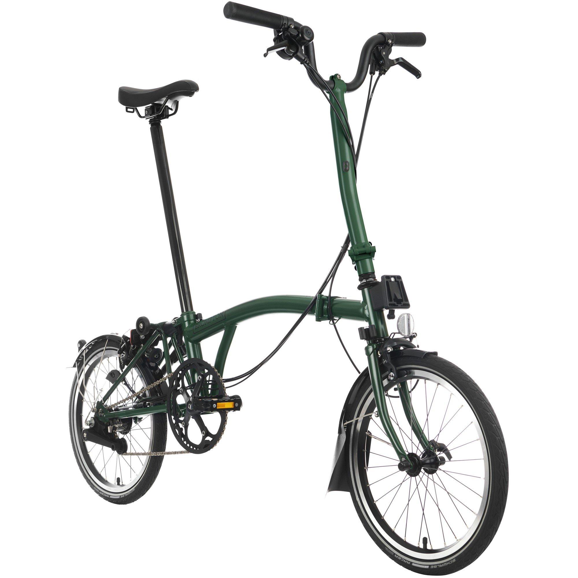 Racing Green - Brompton - C Line 6-speed - High Handlebar - Folding Bike - 2