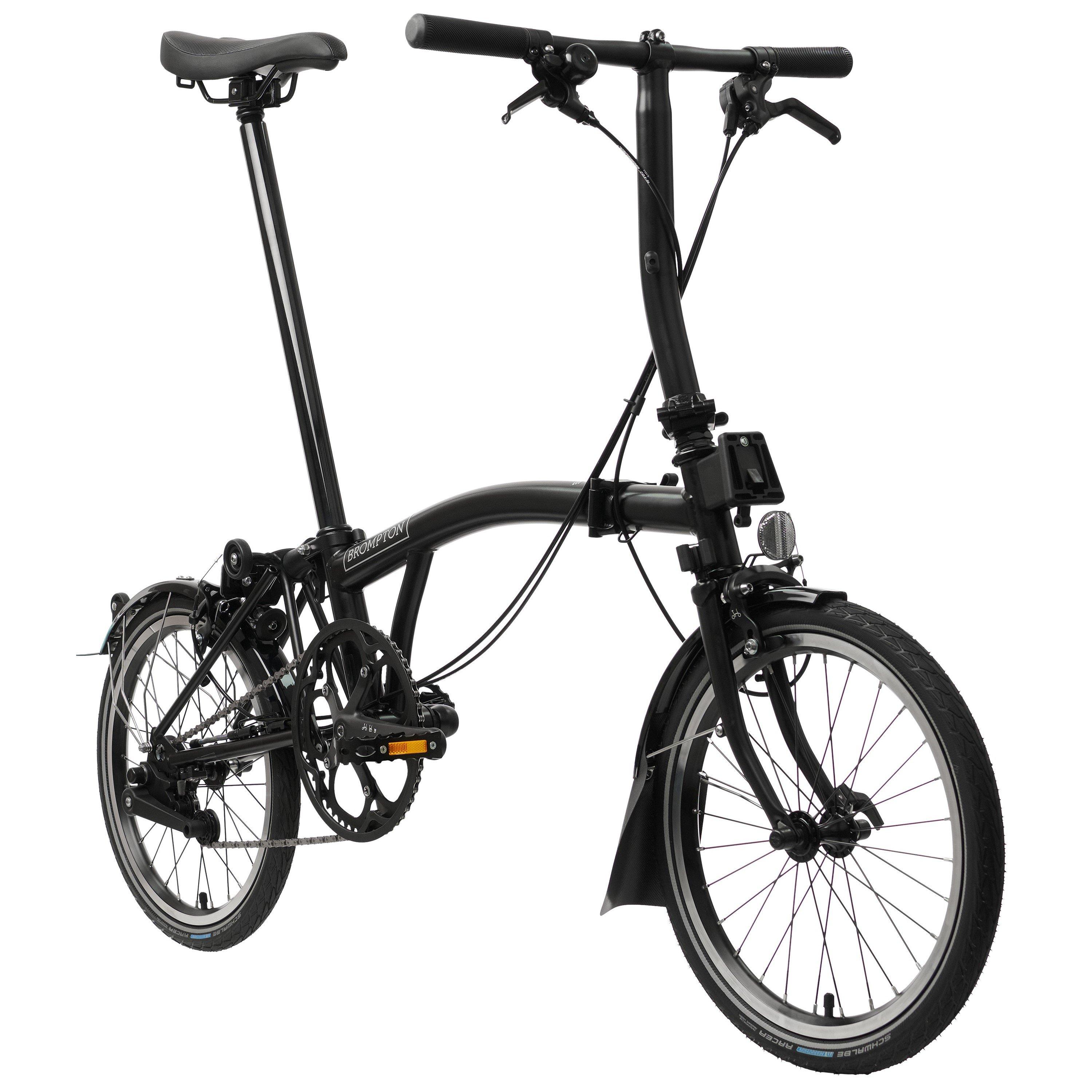 Matt Black - Brompton - C Line 2-speed - Low Handlebar - Folding Bike - 2