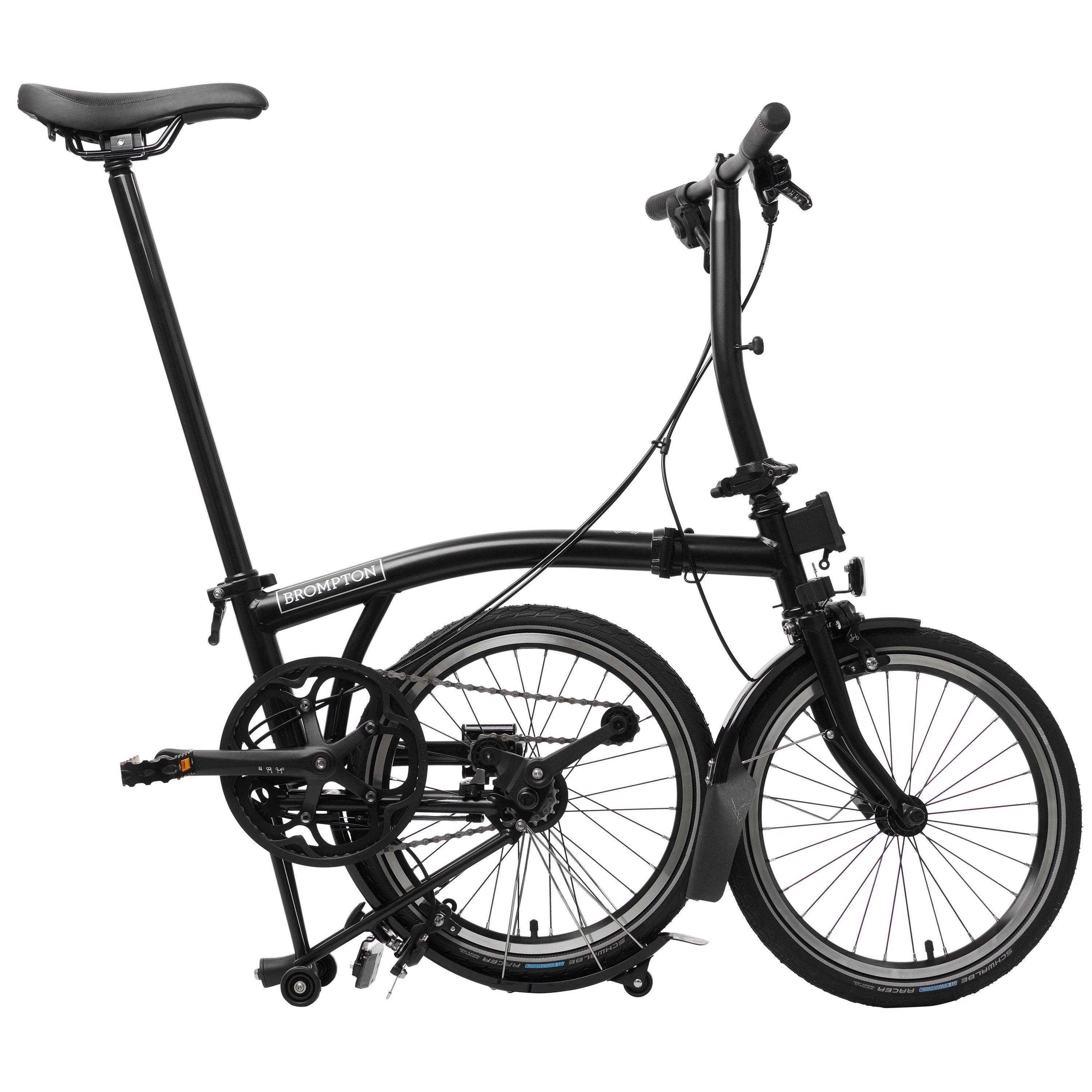 Matt Black - Brompton - C Line 2-speed - Low Handlebar - Folding Bike - 3