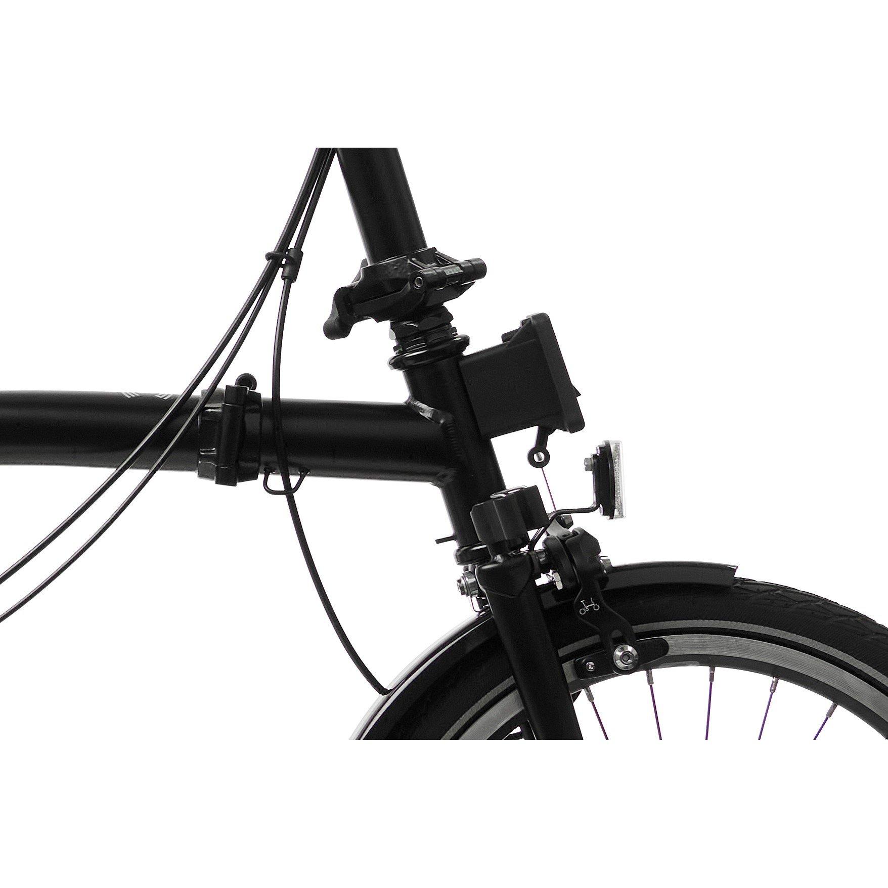 Matt Black - Brompton - C Line 2-speed - Low Handlebar - Folding Bike - 7