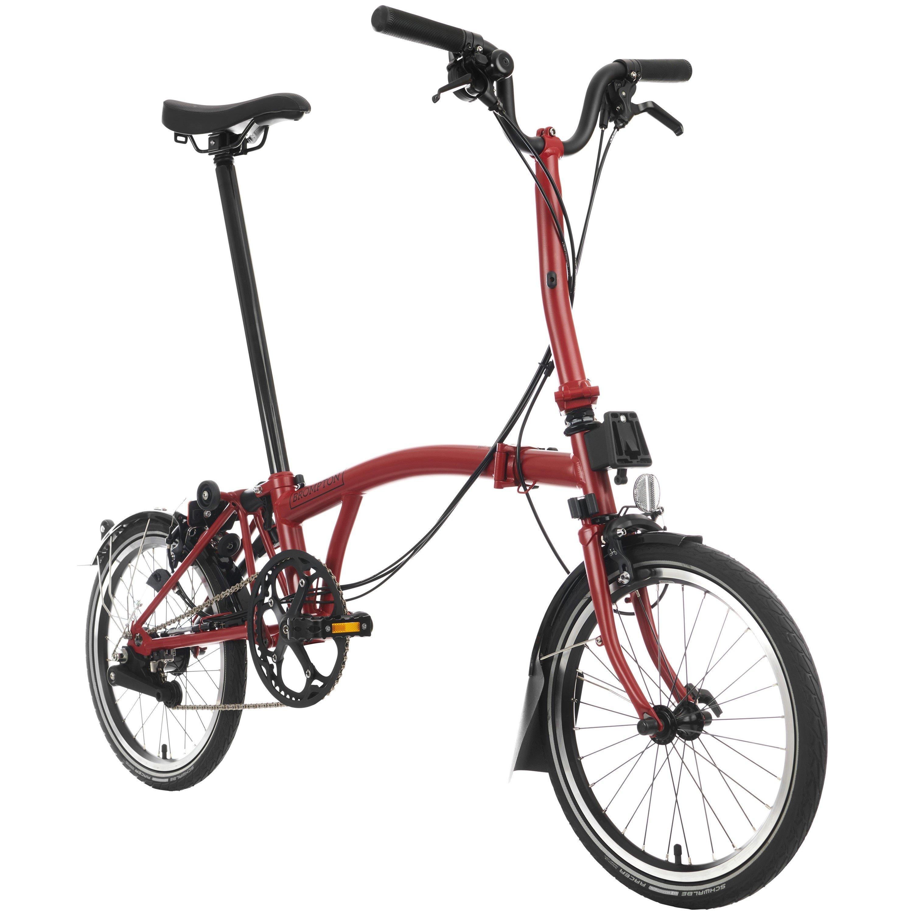 House Red - Brompton - C Line 2-speed - Mid Handlebar - Folding Bike - 2