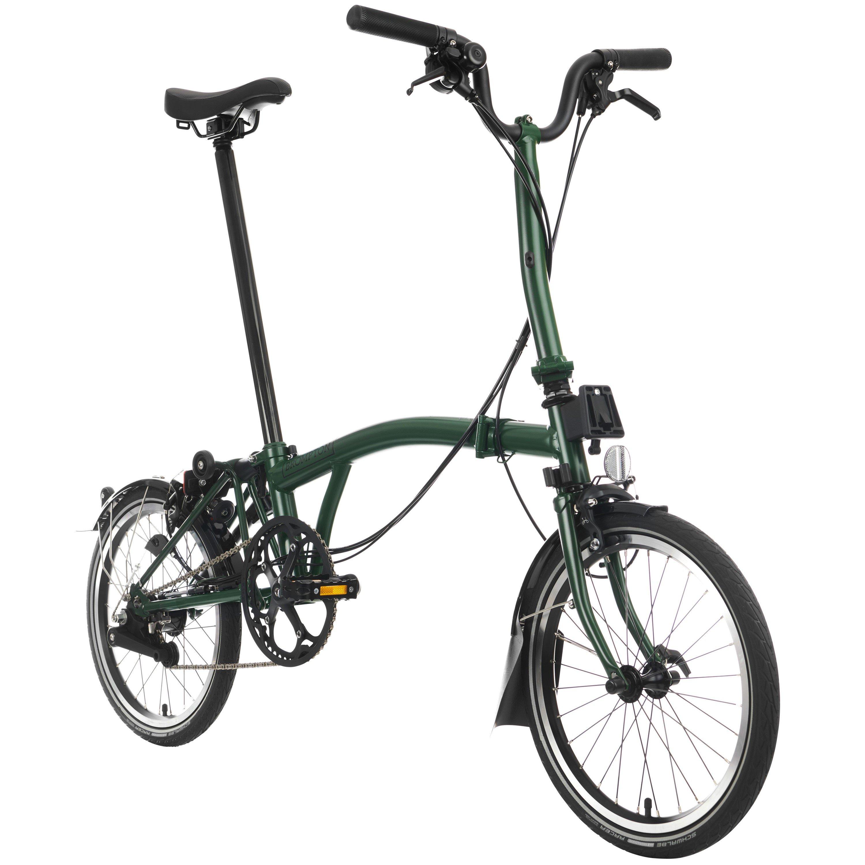 Racing Green - Brompton - C Line 2-speed - Mid Handlebar - Folding Bike - 2