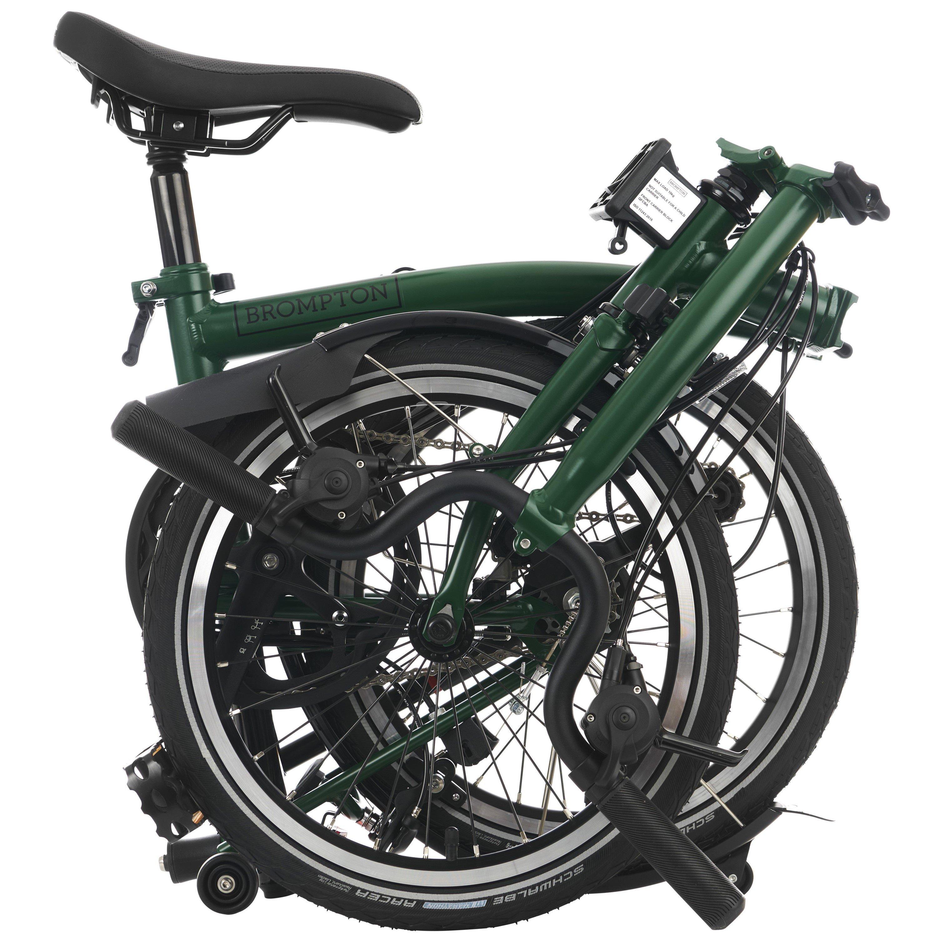 Racing Green - Brompton - C Line 2-speed - Mid Handlebar - Folding Bike - 3