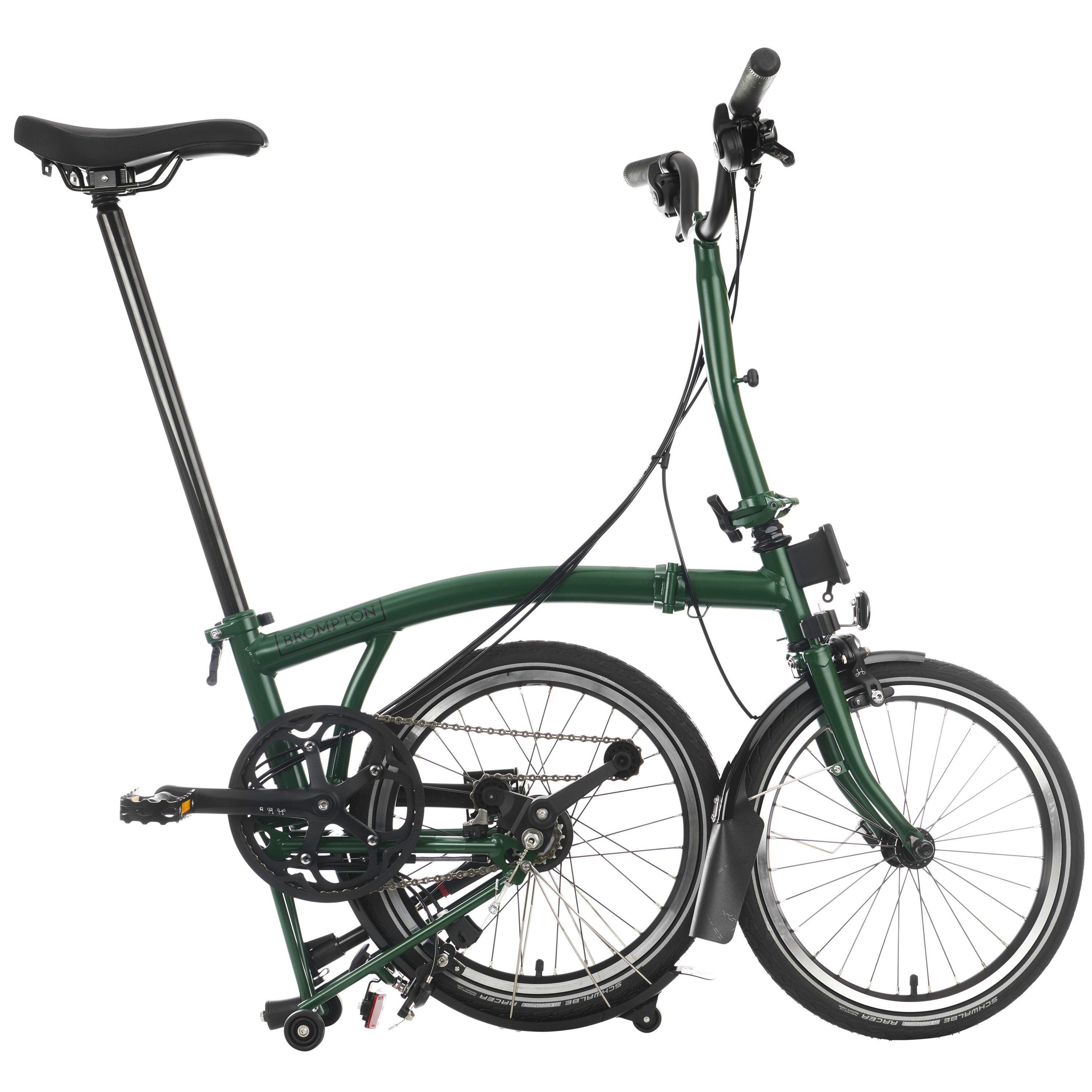 Racing Green - Brompton - C Line 2-speed - Mid Handlebar - Folding Bike - 4