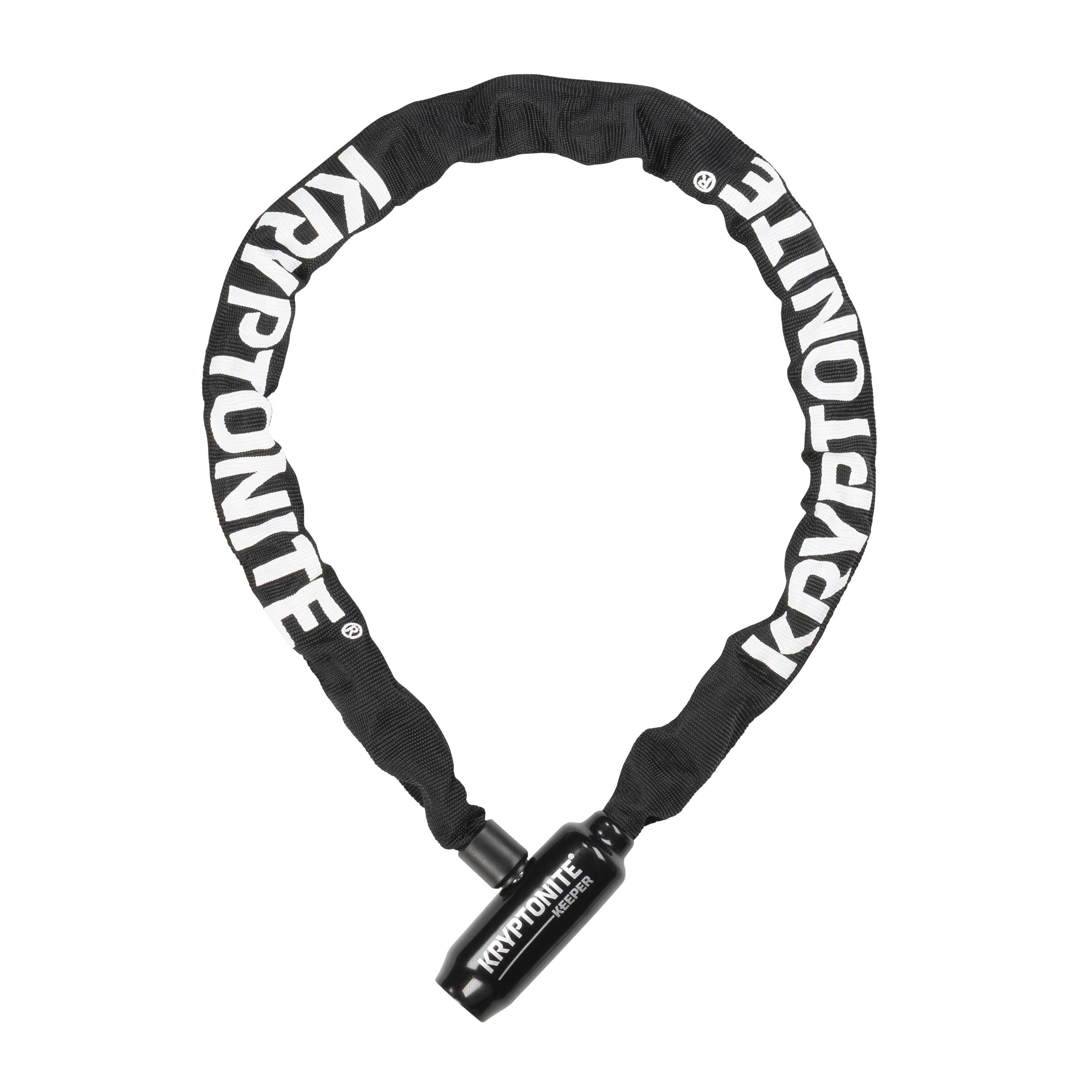 Black - Kryptonite - Keeper 585 Integrated Chain (5mm x 85cm) - 1