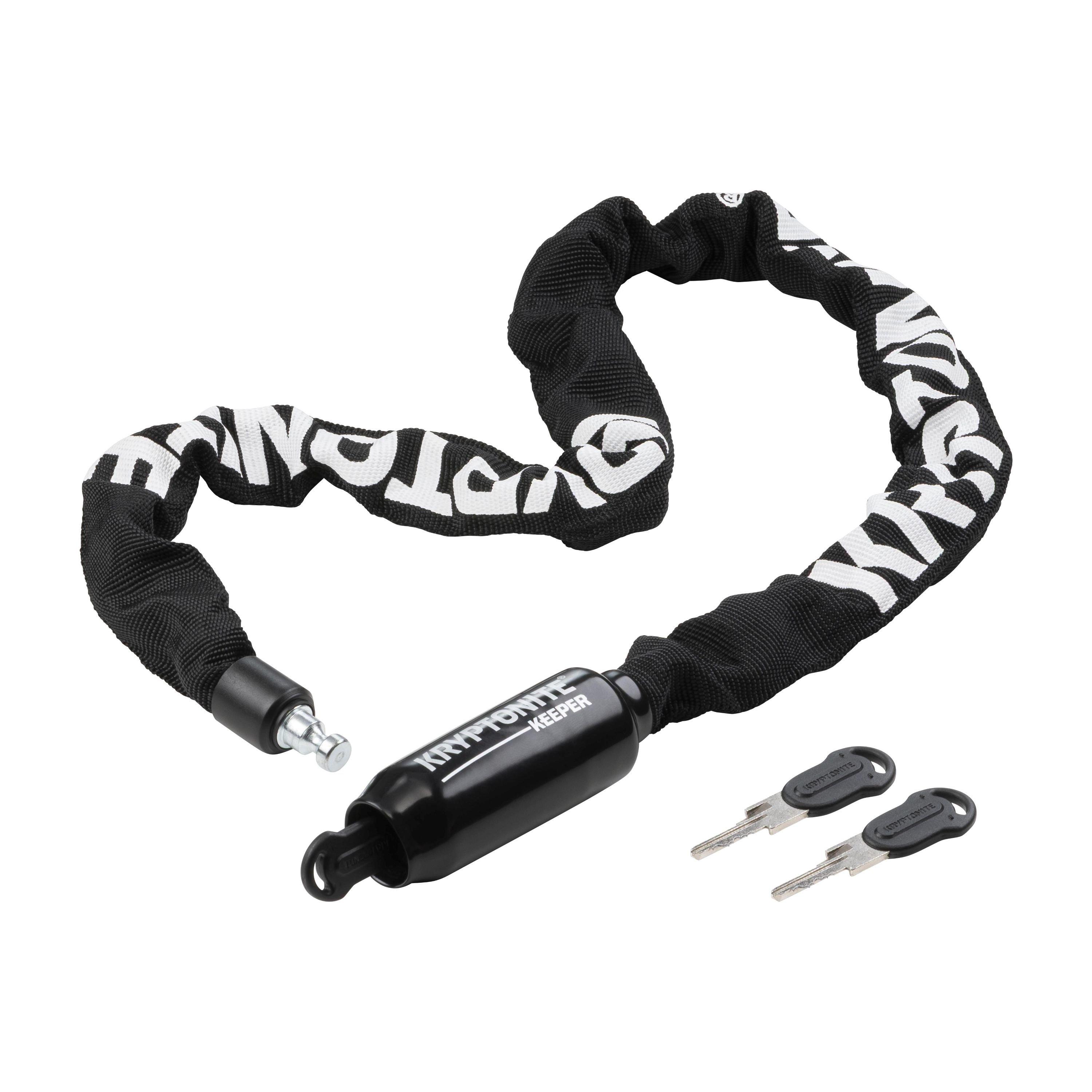 Black - Kryptonite - Kryptonite Keeper 585 Integrated Chain (5mm x 85cm) - 2