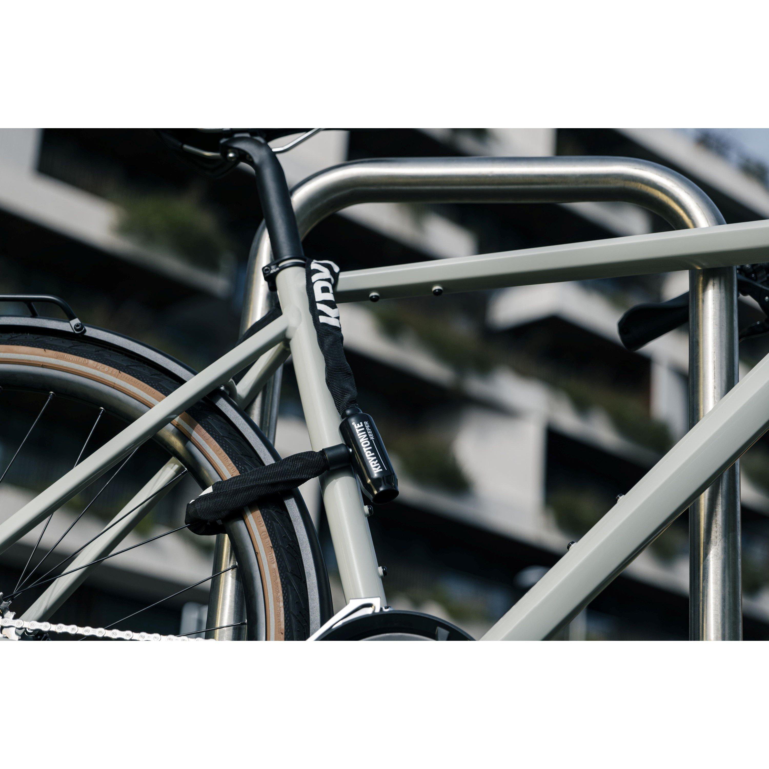 Black - Kryptonite - Kryptonite Keeper 585 Integrated Chain (5mm x 85cm) - 4