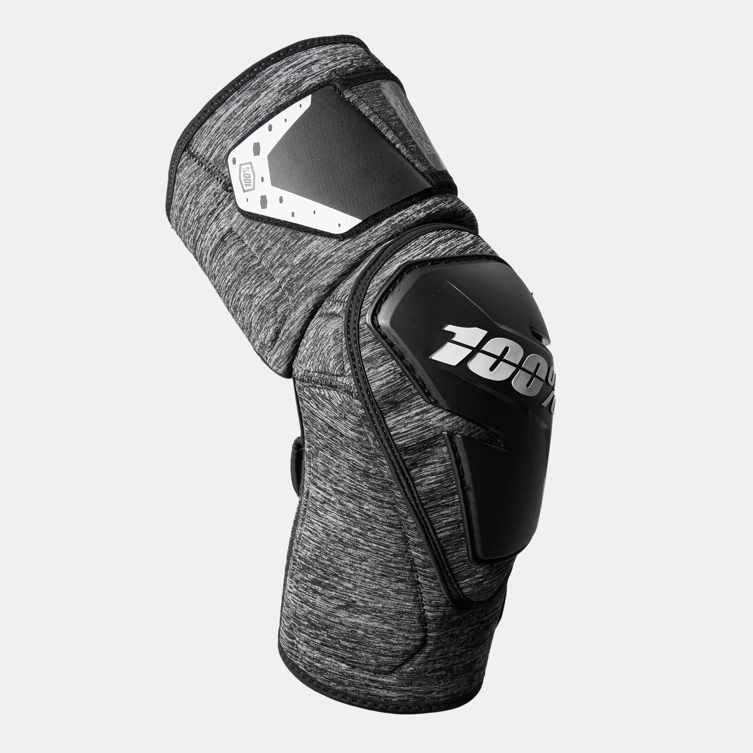 100 Percent  Fortis Knee Cycling Body Armour - Heather Grey - S/M