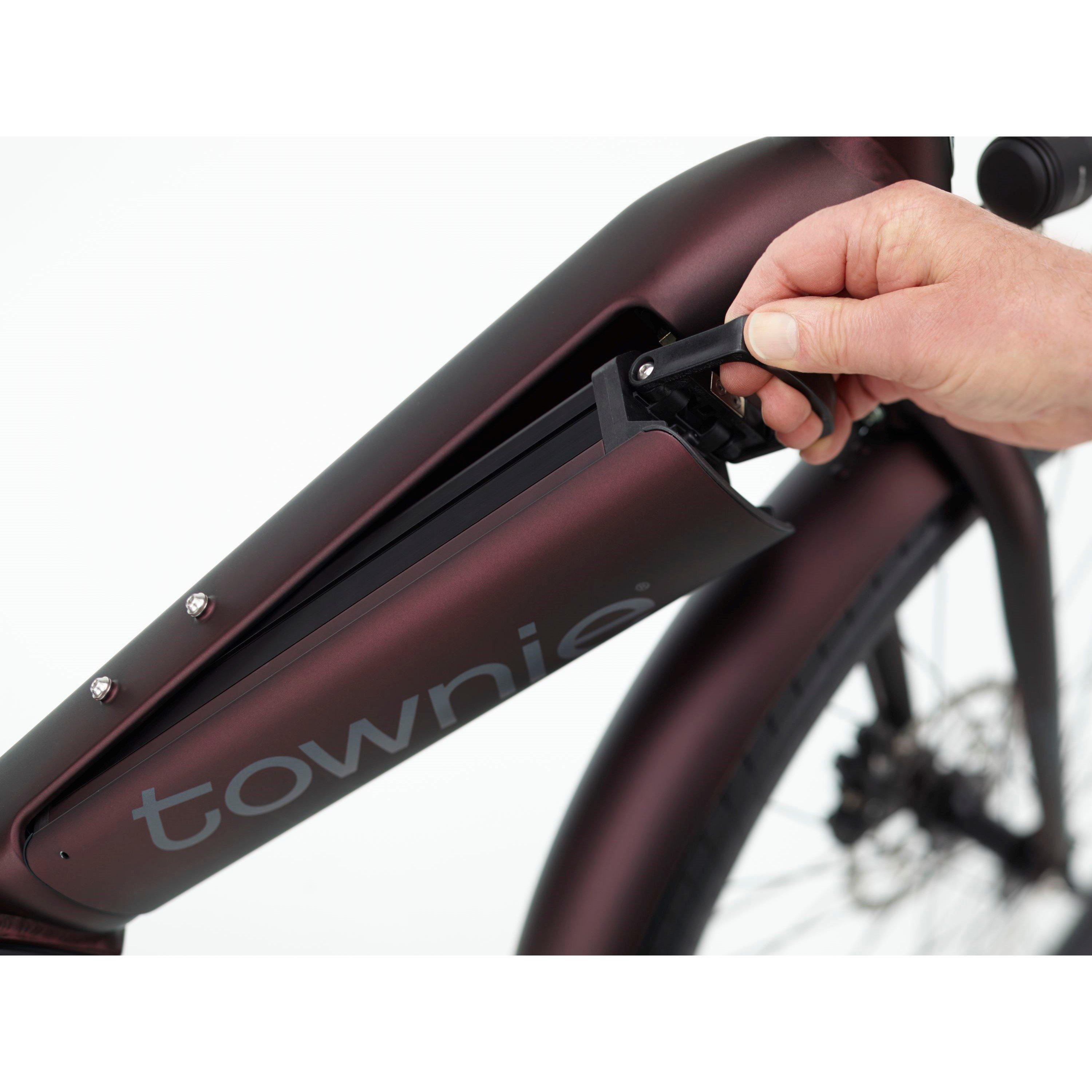 Oxblood - Electra - Townie Path Go! 10D Equipped Step  Over Electric Hybrid Bike - 2