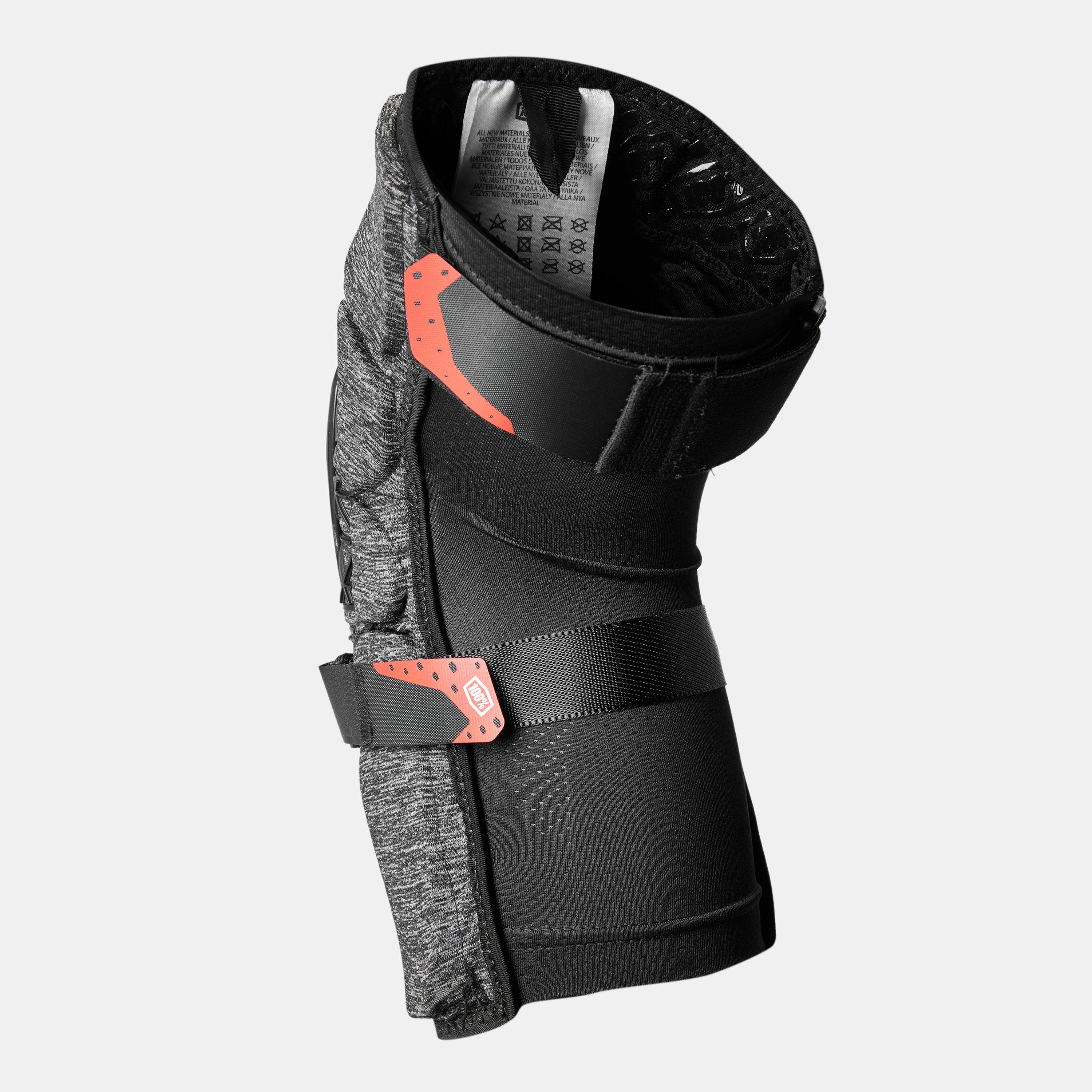 Heather Grey - 100 Percent - Surpass Knee Cycling Body Armour - 2